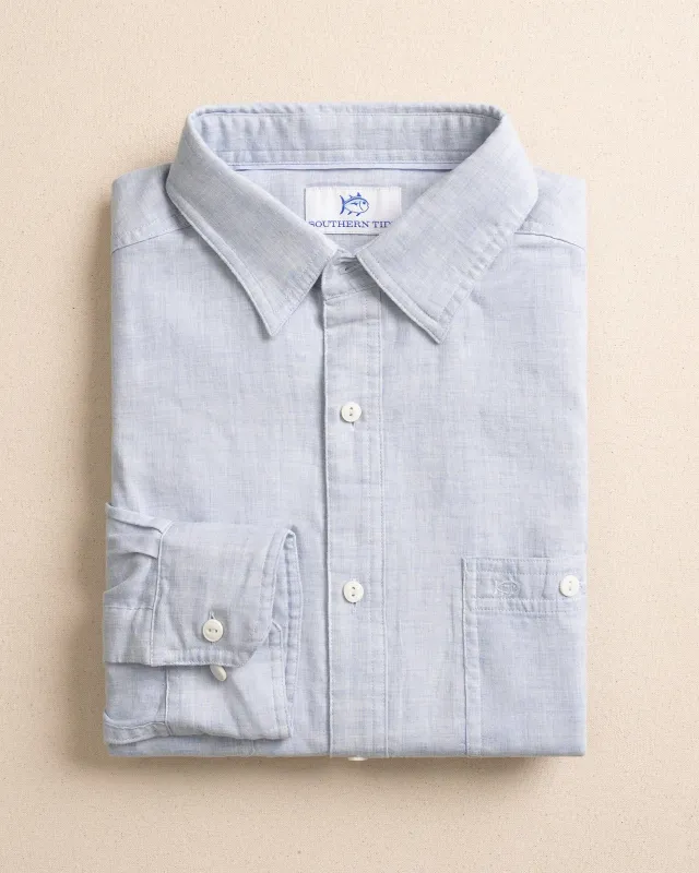 Berkeley Solid Double Cloth Sport Shirt made by Southern Tide