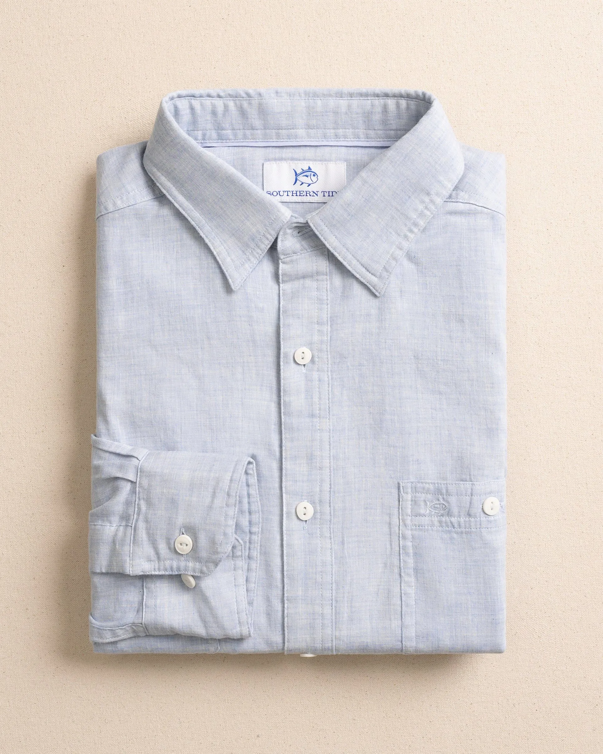 Berkeley Solid Double Cloth Sport Shirt sold by Southern Tide