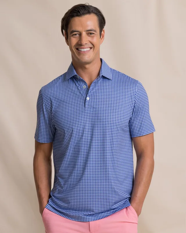 Driver Dunes Edge Plaid Polo made by Southern Tide
