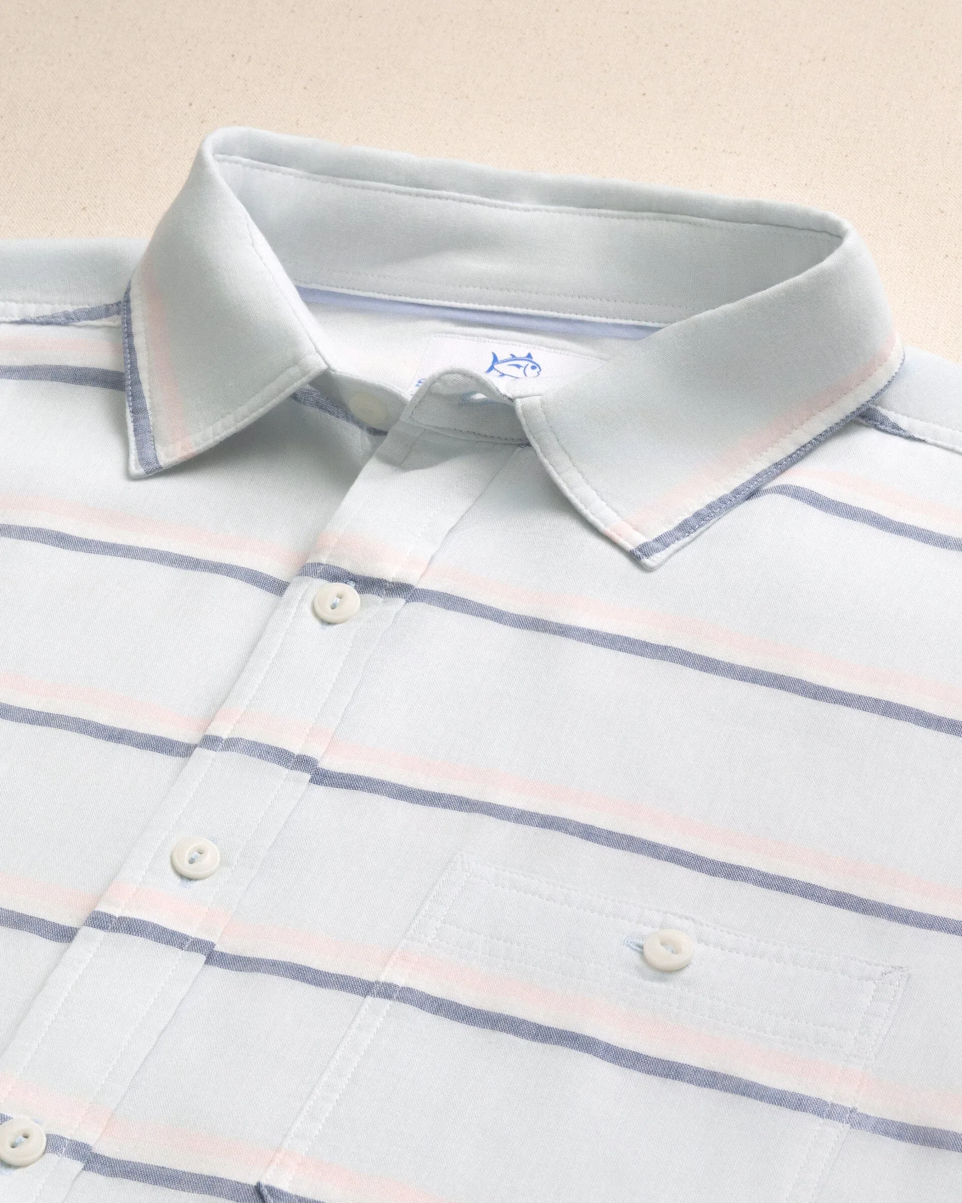 Sunset Bay Stripe Double Cloth Sport Shirt sold by Southern Tide product image thumbnail 3