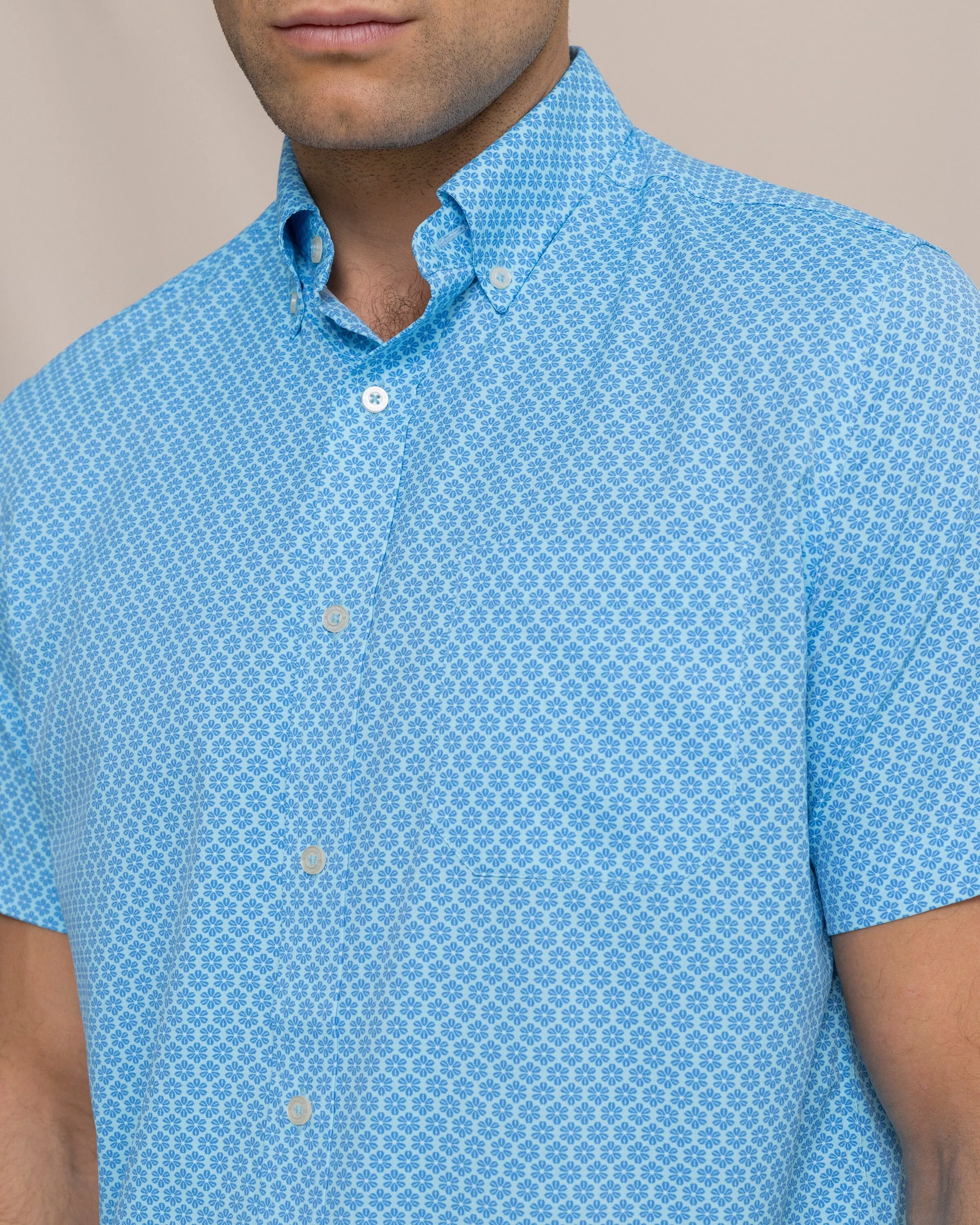 Flower Garden Coastal Breeze® Short Sleeve Sport Shirt sold by Southern Tide product image thumbnail 5