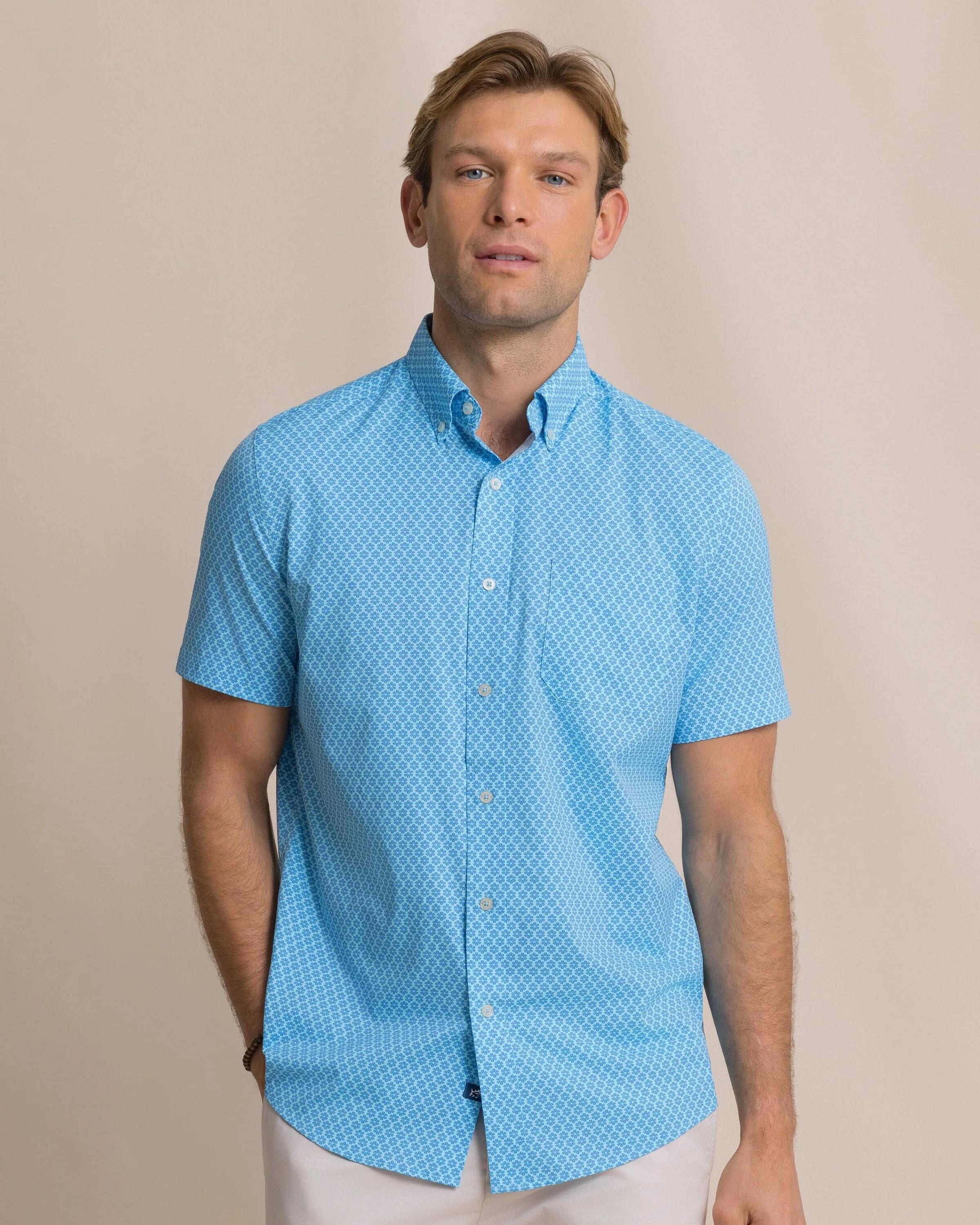 Flower Garden Coastal Breeze® Short Sleeve Sport Shirt sold by Southern Tide product image thumbnail 3