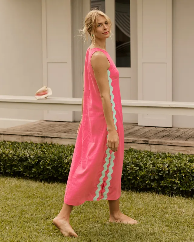 Zalia Side Stripe Maxi Dress sold by Southern Tide