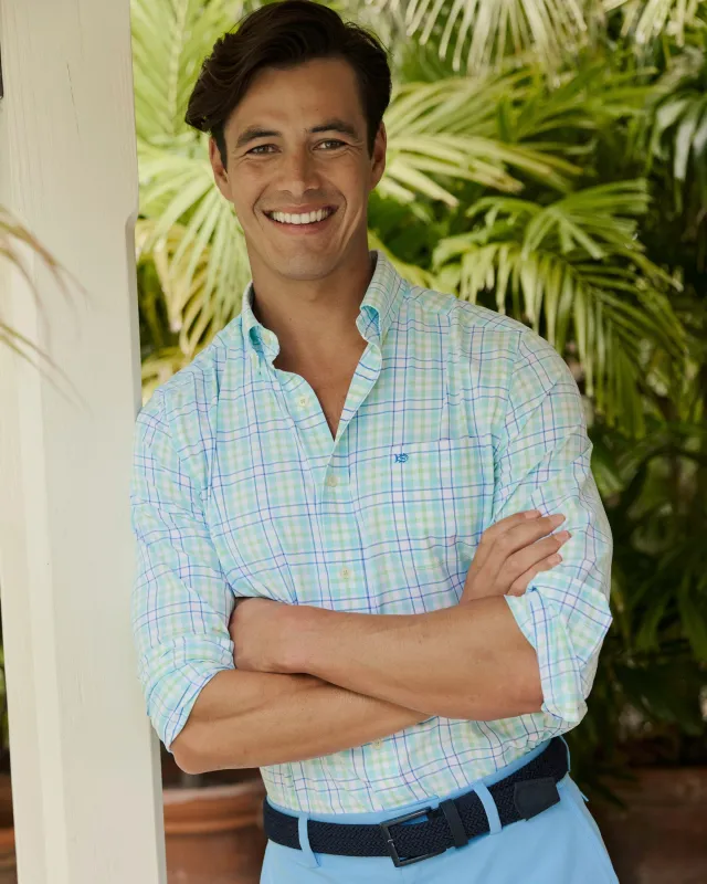 Master Plaid Coastal Breeze® Sport Shirt sold by Southern Tide