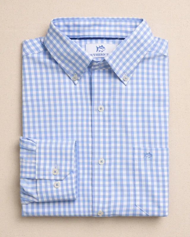 Nassau Gingham Coastal Breeze® Sport Shirt sold by Southern Tide