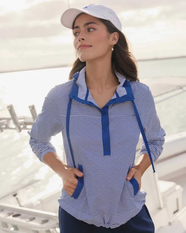 Calie Skip Stripe Popover made by Southern Tide