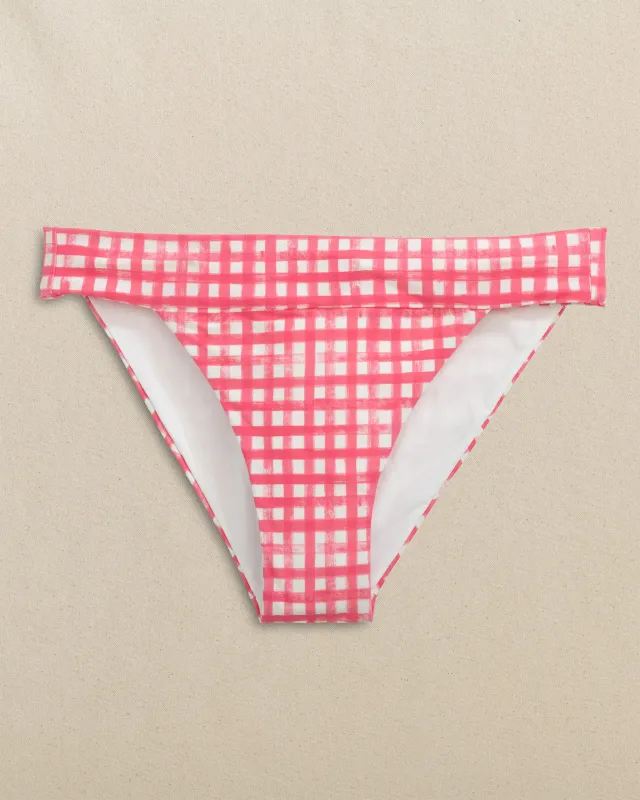Gingham Banded Bikini Bottom made by Southern Tide