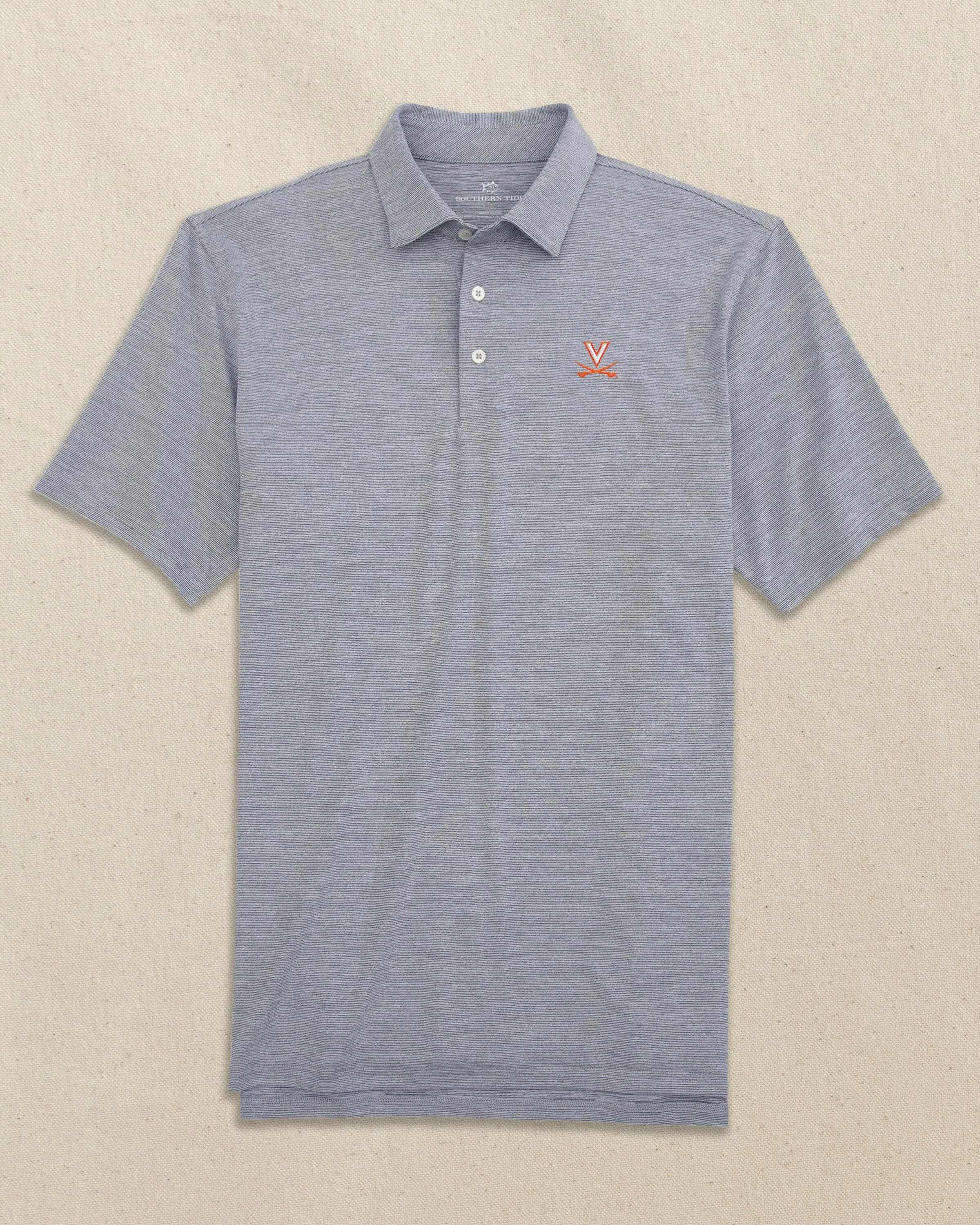UVA Cavaliers Driver Spacedye Polo sold by Southern Tide