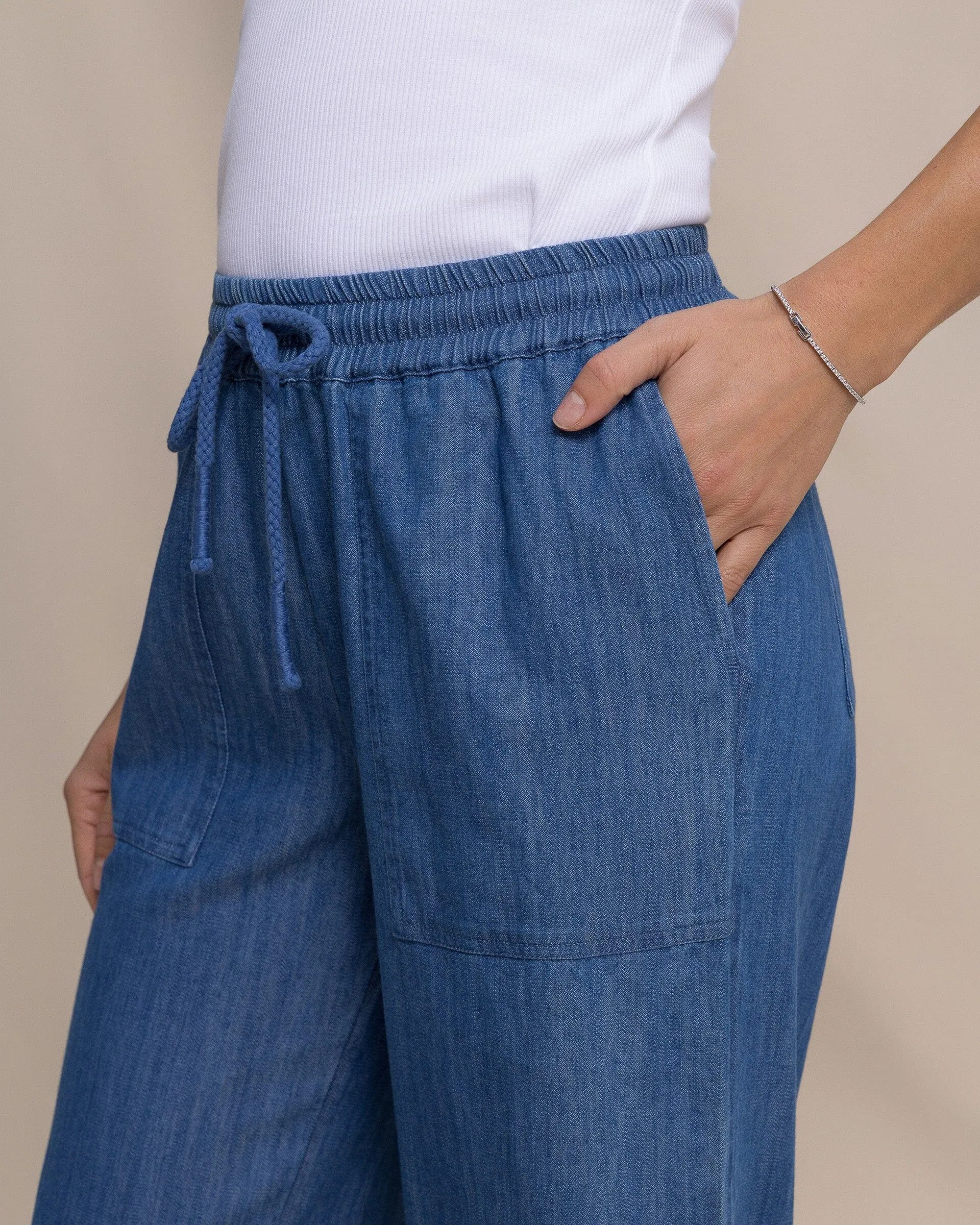 Laken Denim Wide Leg Pant sold by Southern Tide product image thumbnail 4