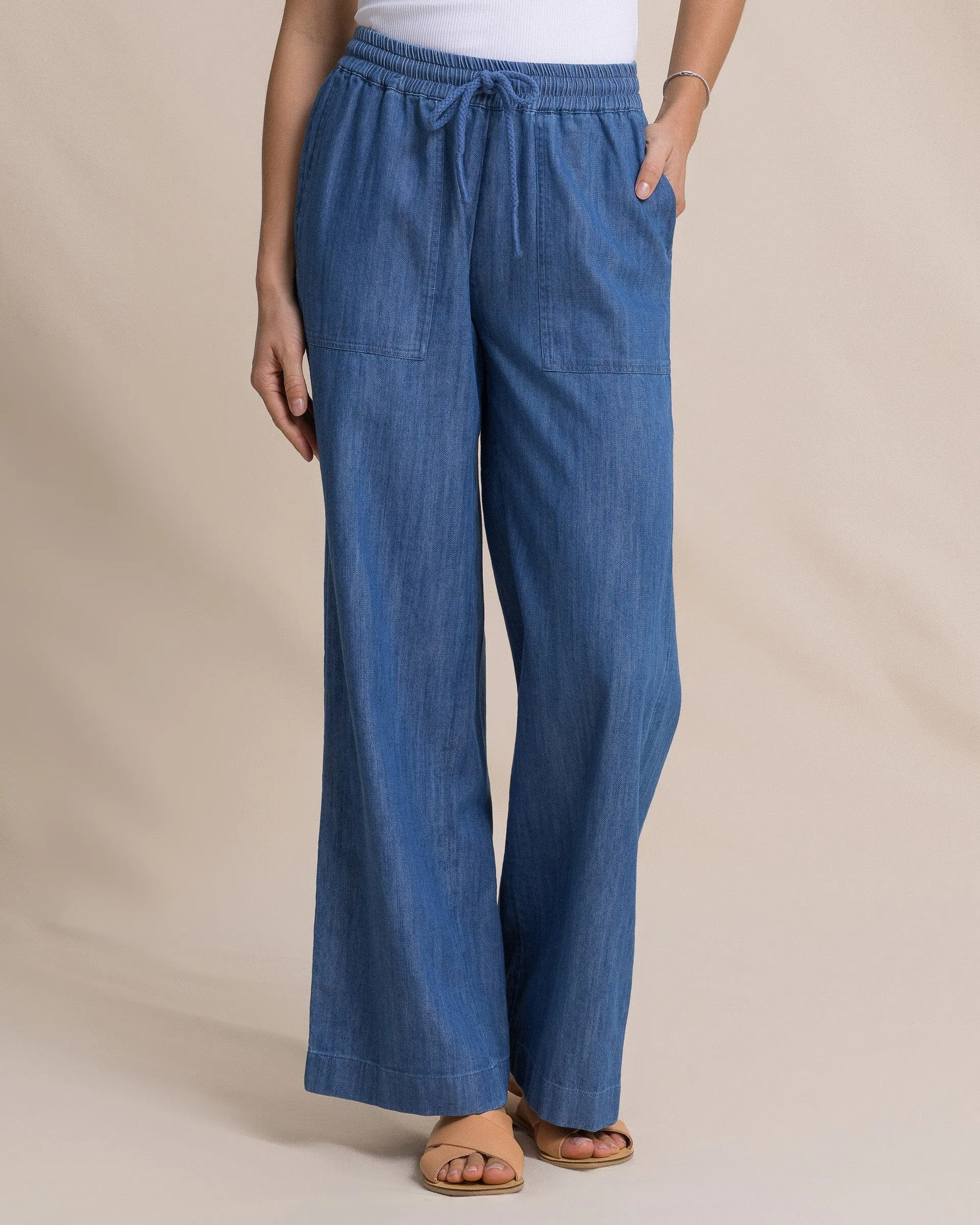 Laken Denim Wide Leg Pant sold by Southern Tide product image thumbnail 2