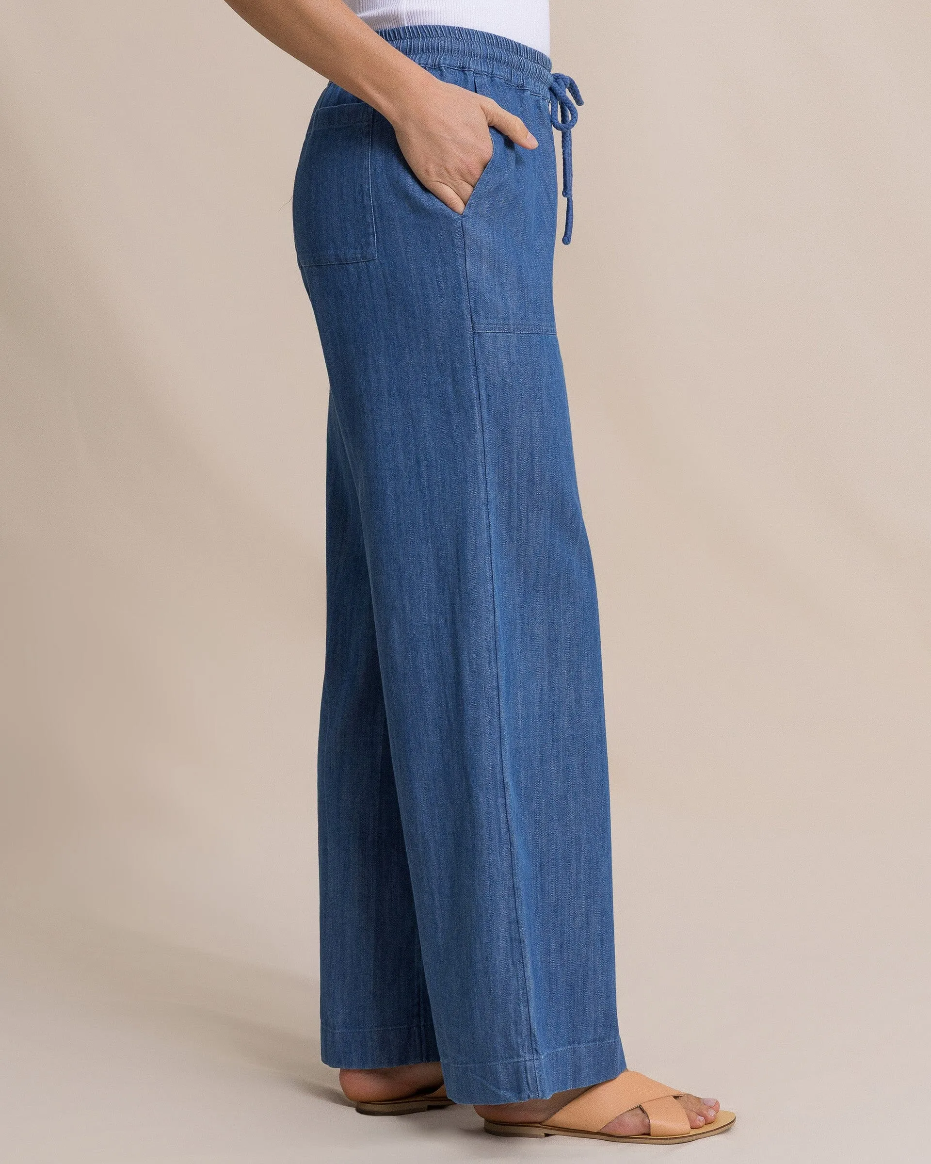 Laken Denim Wide Leg Pant sold by Southern Tide product image thumbnail 5