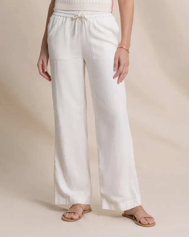 Laken Linen Wide Leg Pant made by Southern Tide