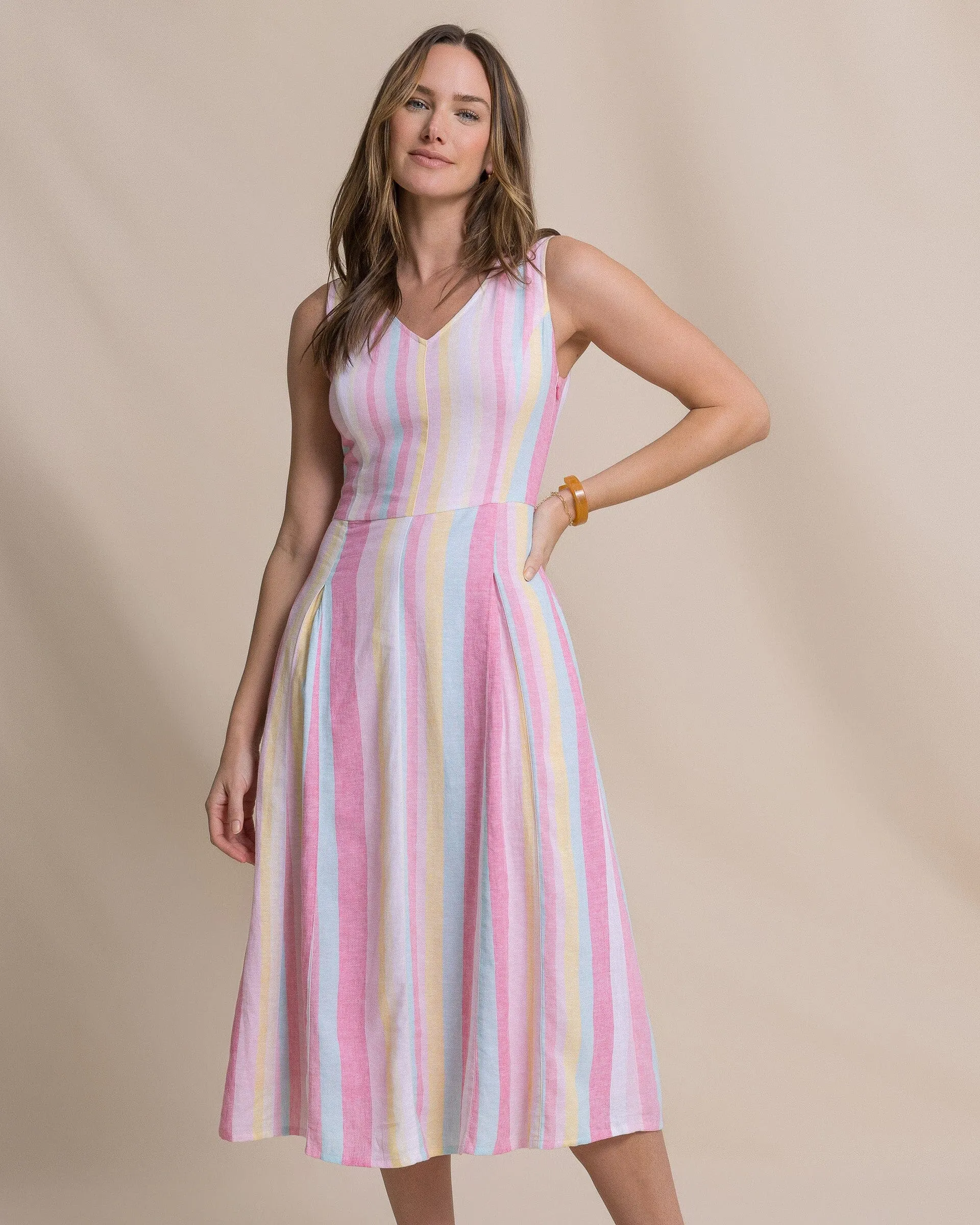 Charmaine Gored Midi Dress sold by Southern Tide product image thumbnail 3