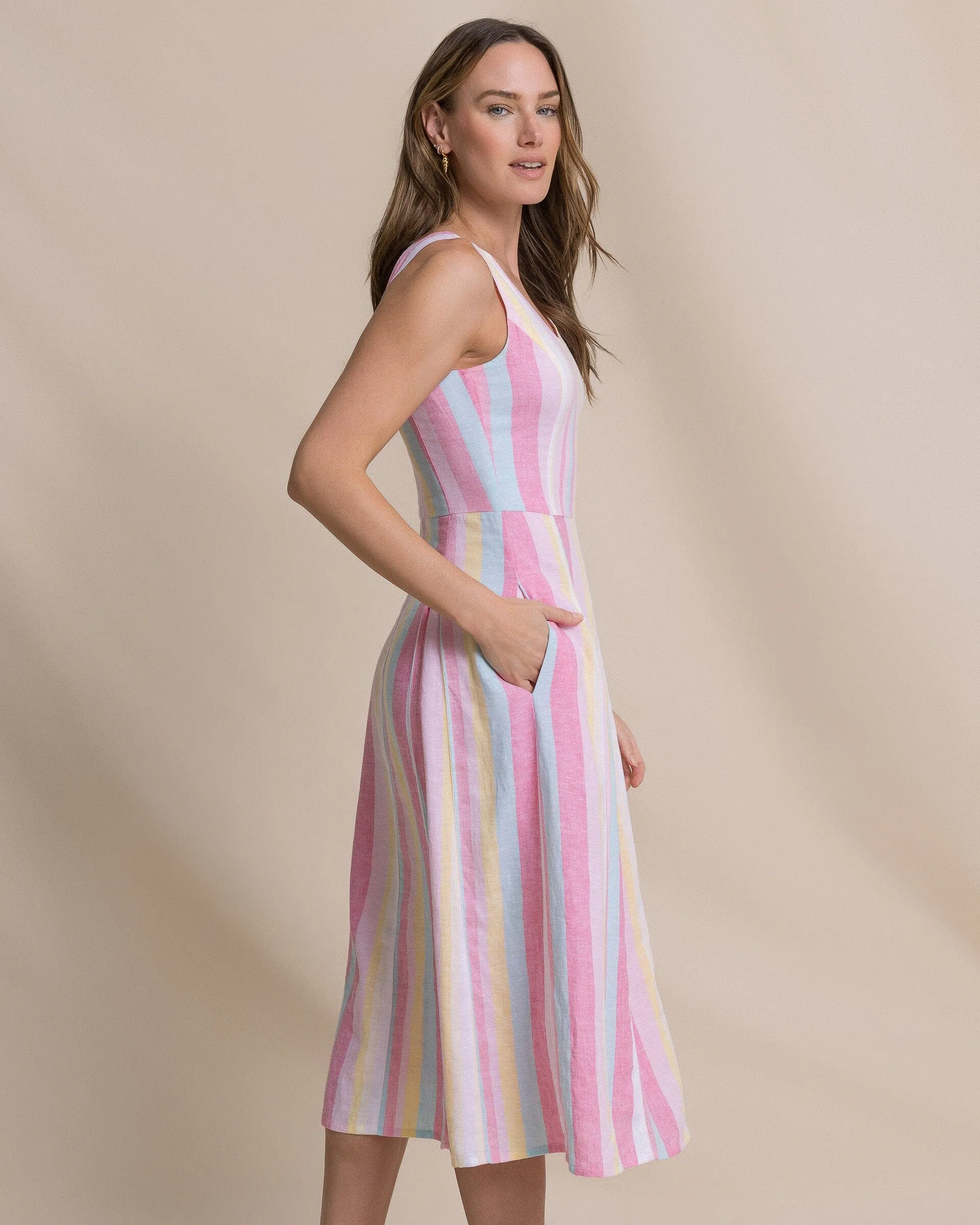 Charmaine Gored Midi Dress sold by Southern Tide product image thumbnail 5