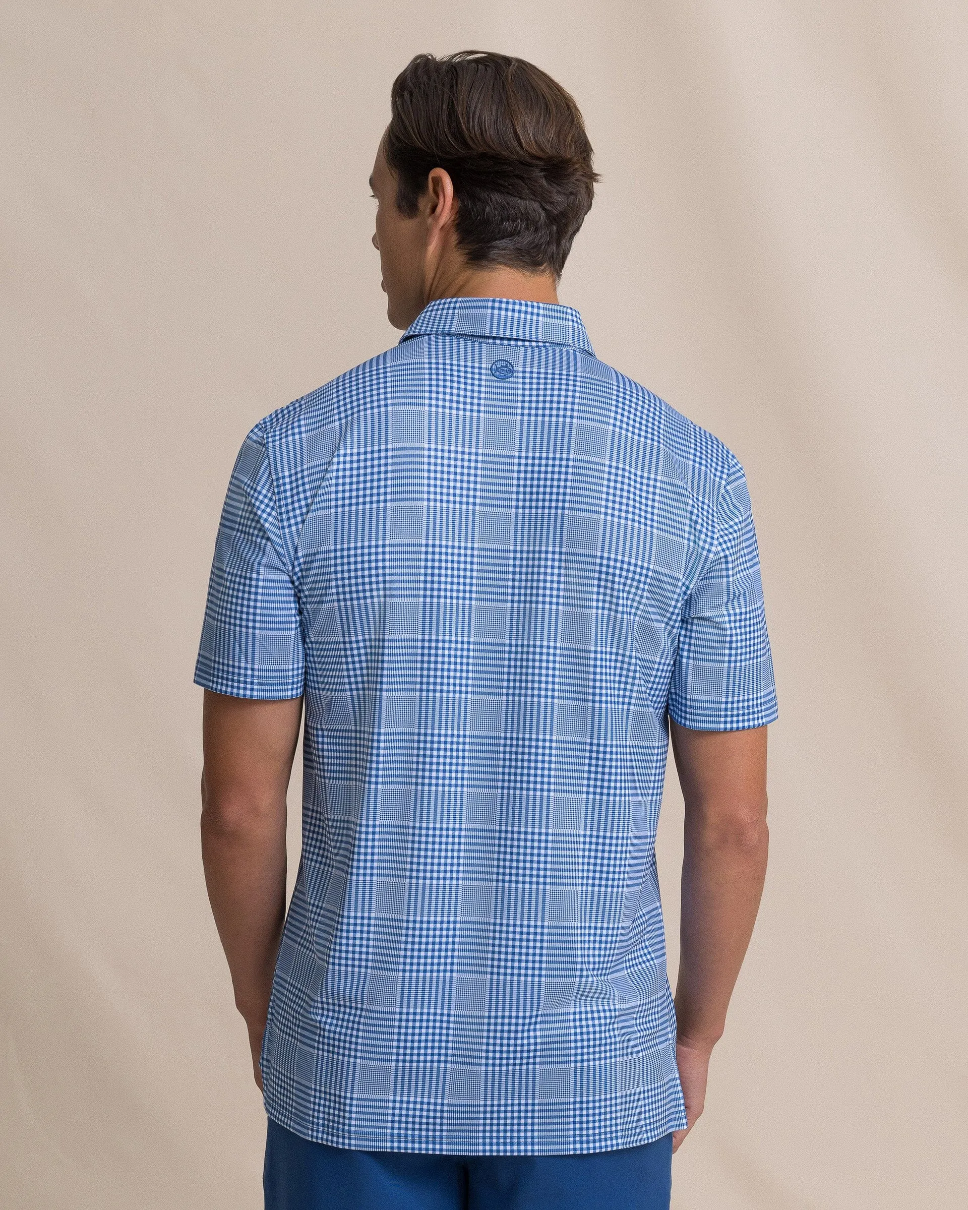 Driver Coral Key Plaid Printed Polo sold by Southern Tide product image thumbnail 5