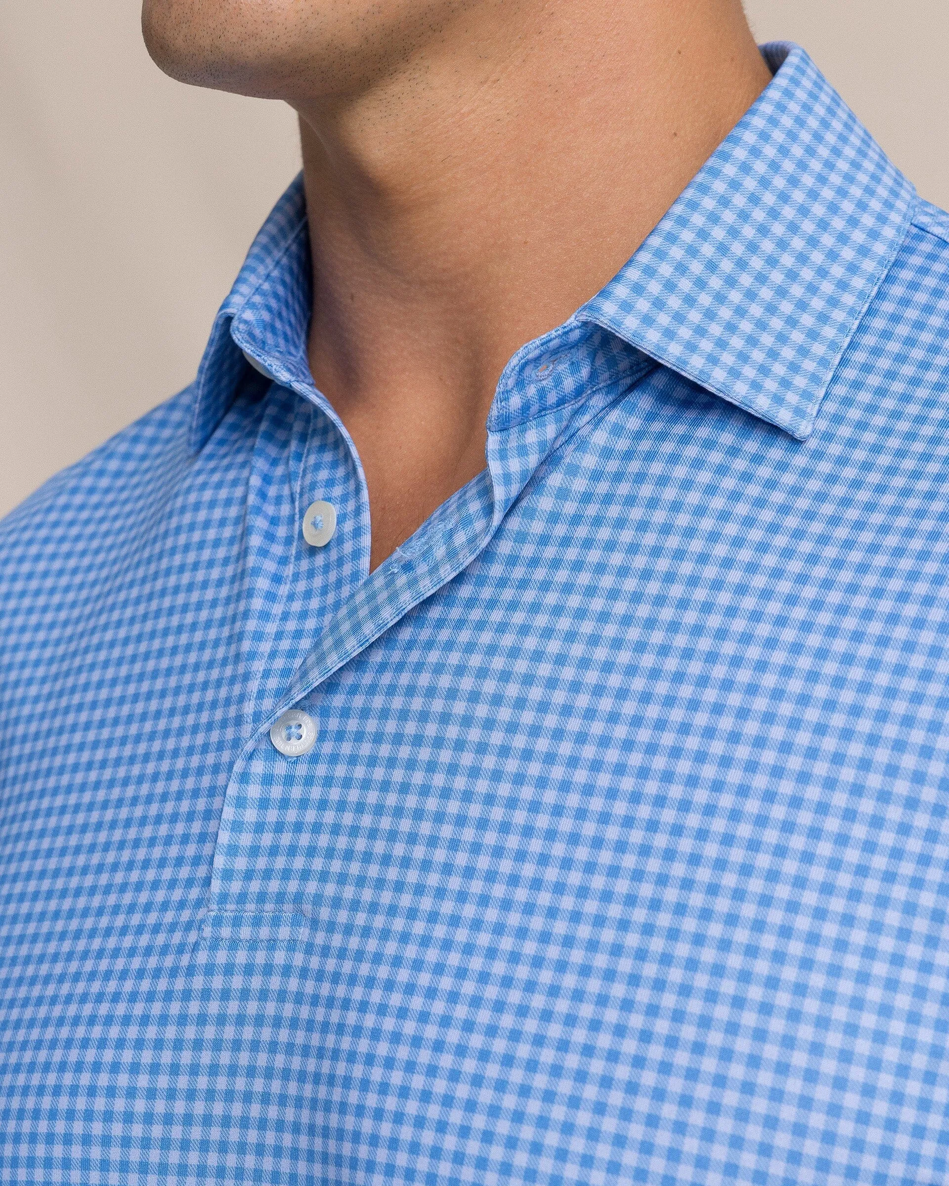 Driver Island View Gingham Printed Polo sold by Southern Tide product image thumbnail 2