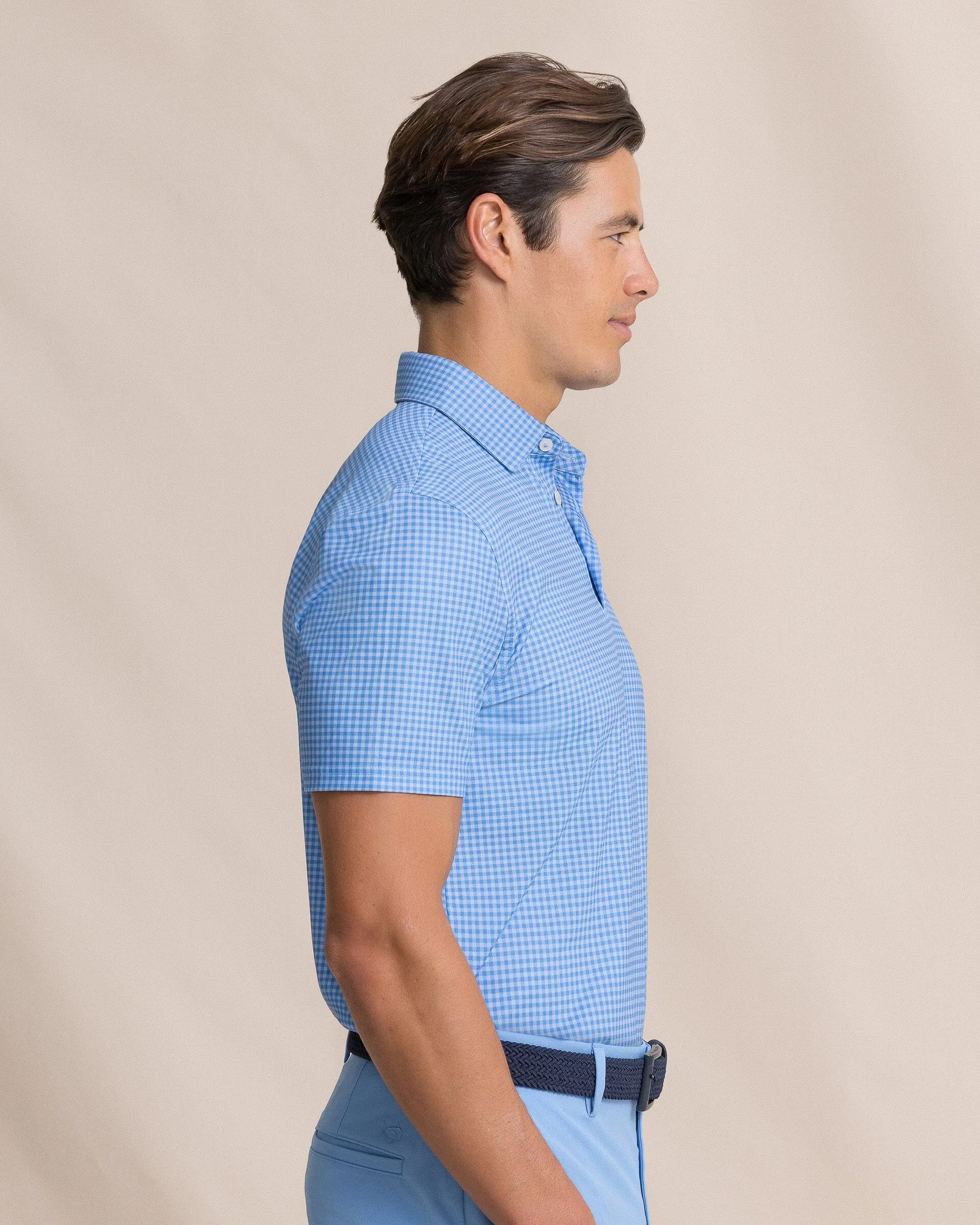 Driver Island View Gingham Printed Polo sold by Southern Tide product image thumbnail 4