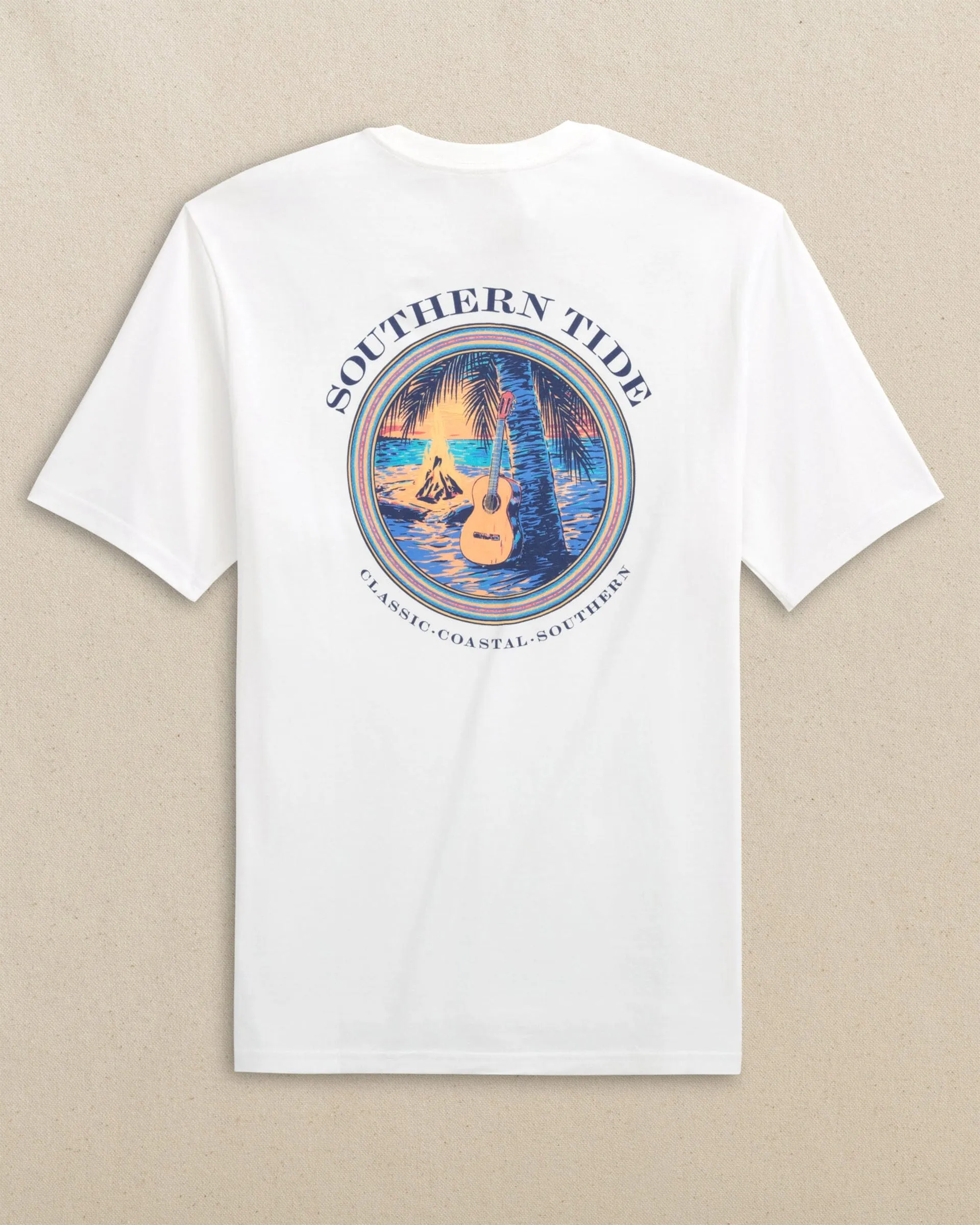 Guitar Bonfire Short Sleeve T-Shirt sold by Southern Tide