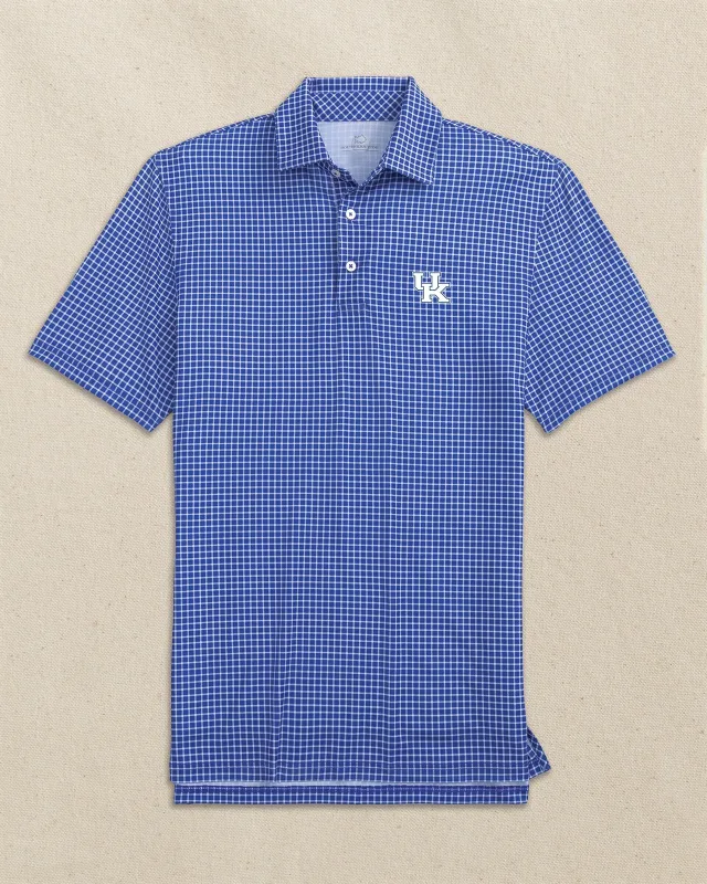 Kentucky Wildcats Driver Dunes Edge Plaid Polo made by Southern Tide