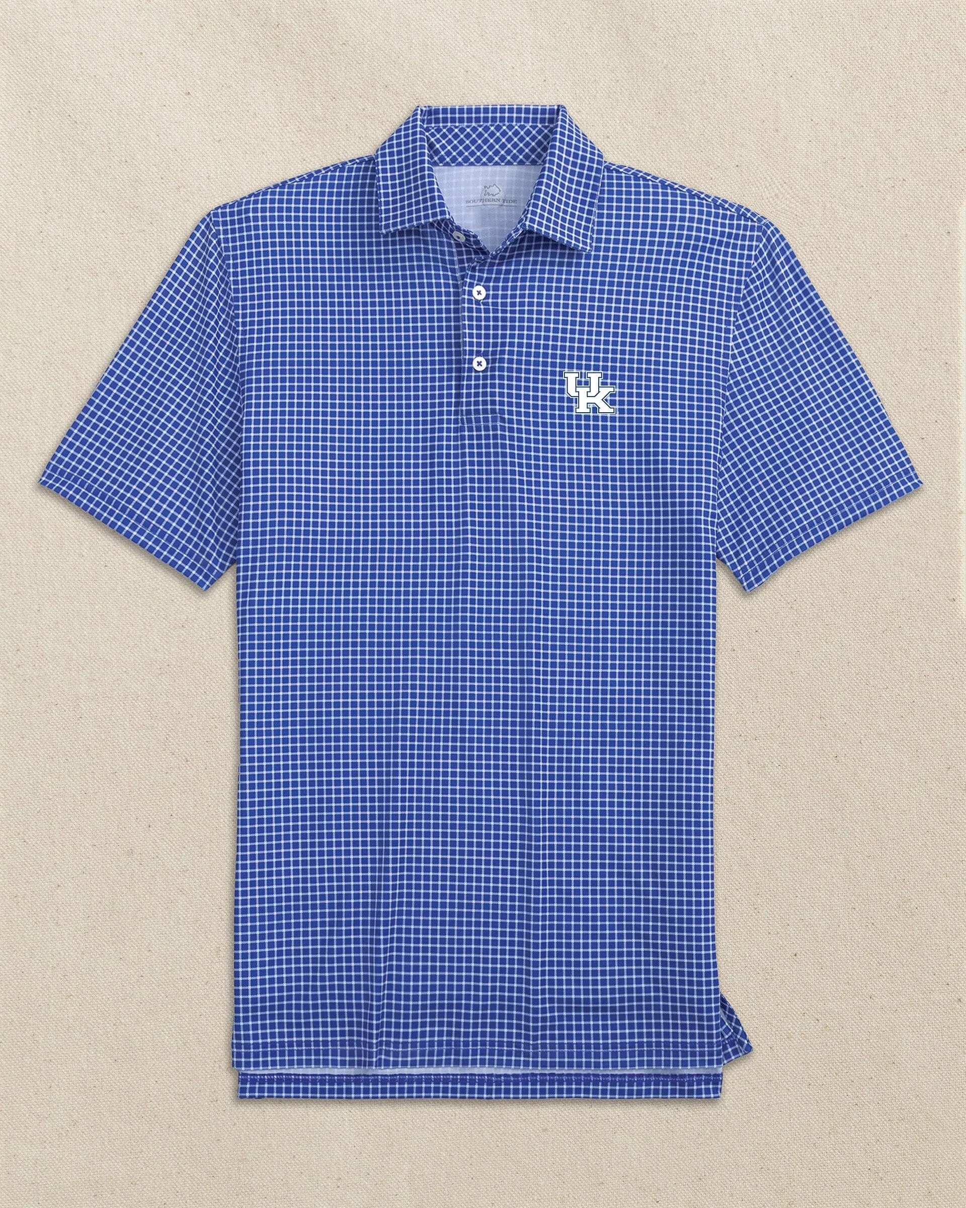 Kentucky Wildcats Driver Dunes Edge Plaid Polo sold by Southern Tide