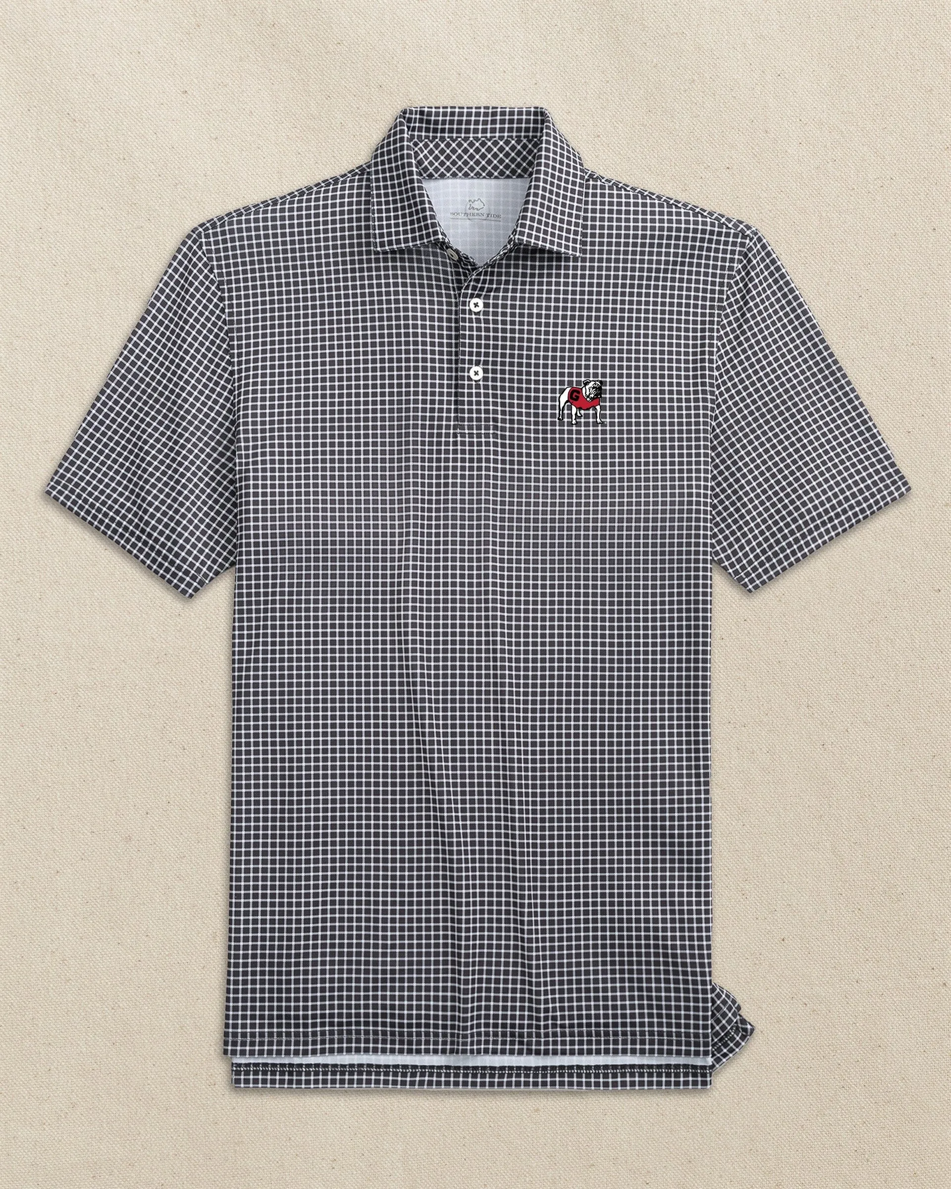 Georgia Bulldogs Driver Dunes Edge Plaid Polo sold by Southern Tide product image thumbnail 4