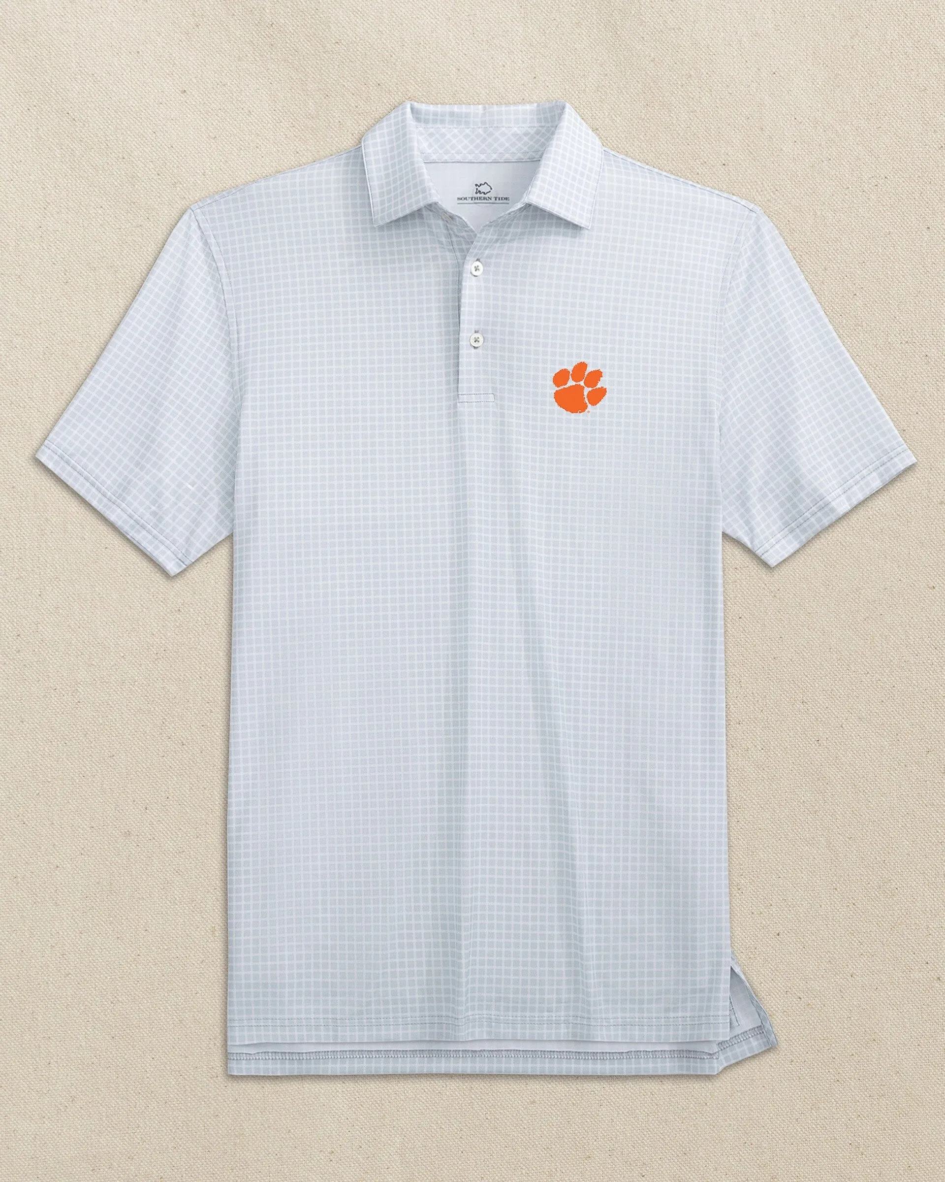 Clemson Tigers Driver Dunes Edge Plaid Polo sold by Southern Tide product image thumbnail 4