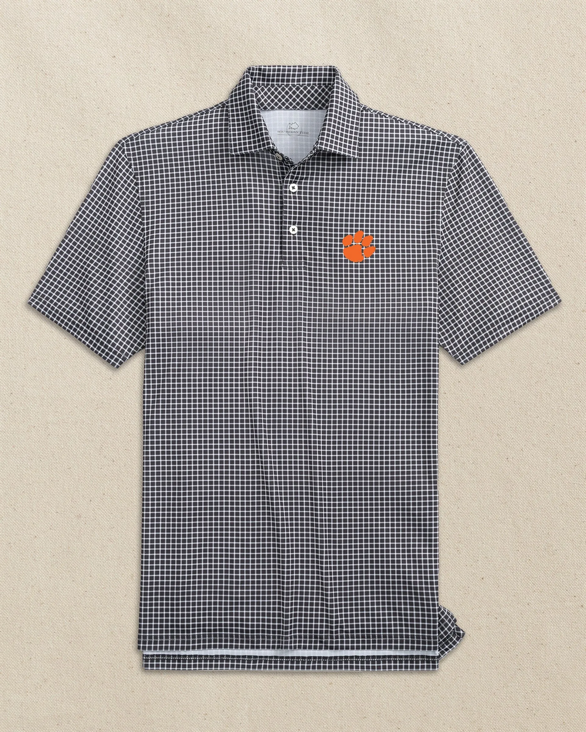 Clemson Tigers Driver Dunes Edge Plaid Polo sold by Southern Tide product image thumbnail 5