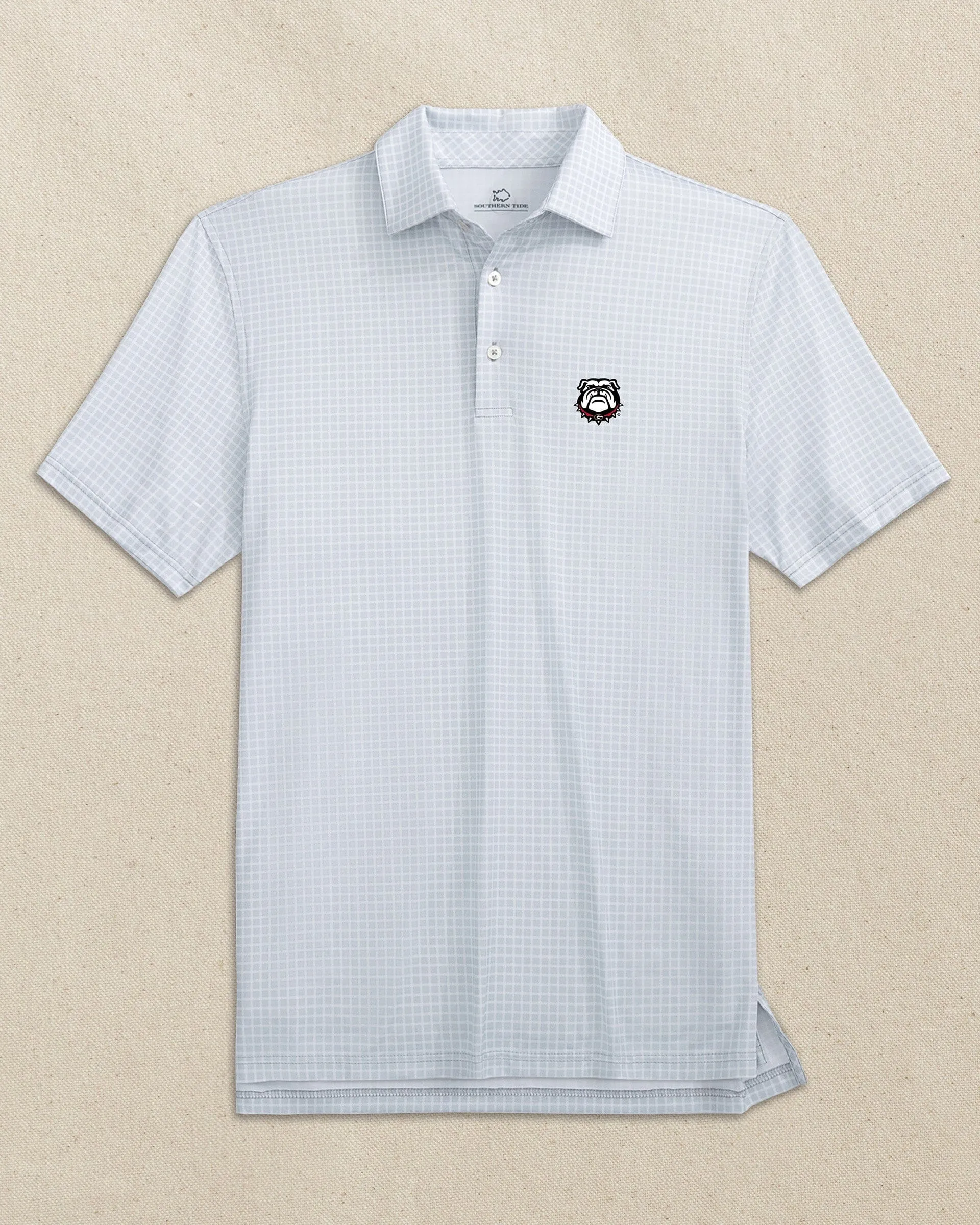 Georgia Bulldogs Head Driver Dunes Edge Plaid Polo sold by Southern Tide product image thumbnail 5