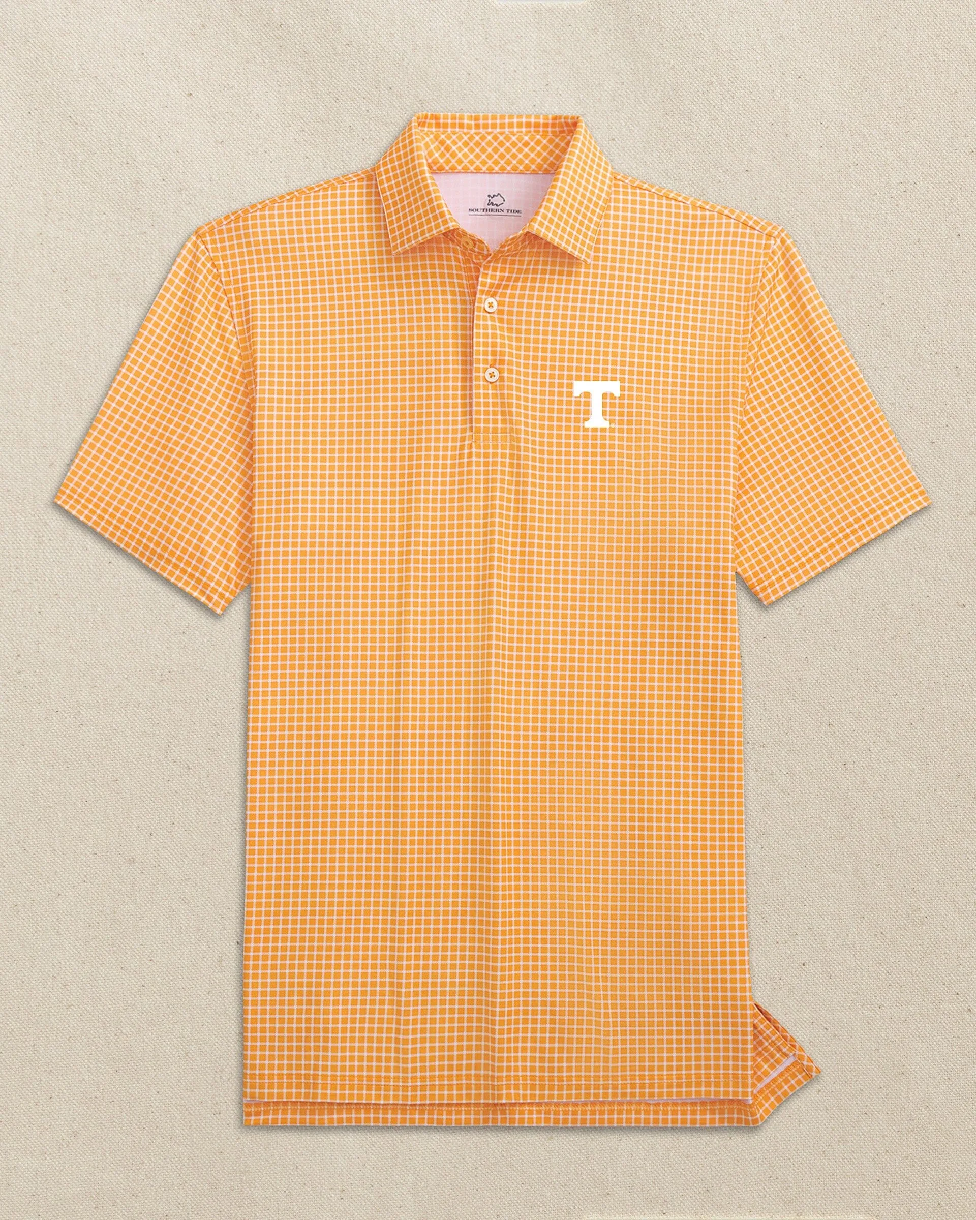 Tennessee Vols Driver Dunes Edge Plaid Polo sold by Southern Tide product image thumbnail 2