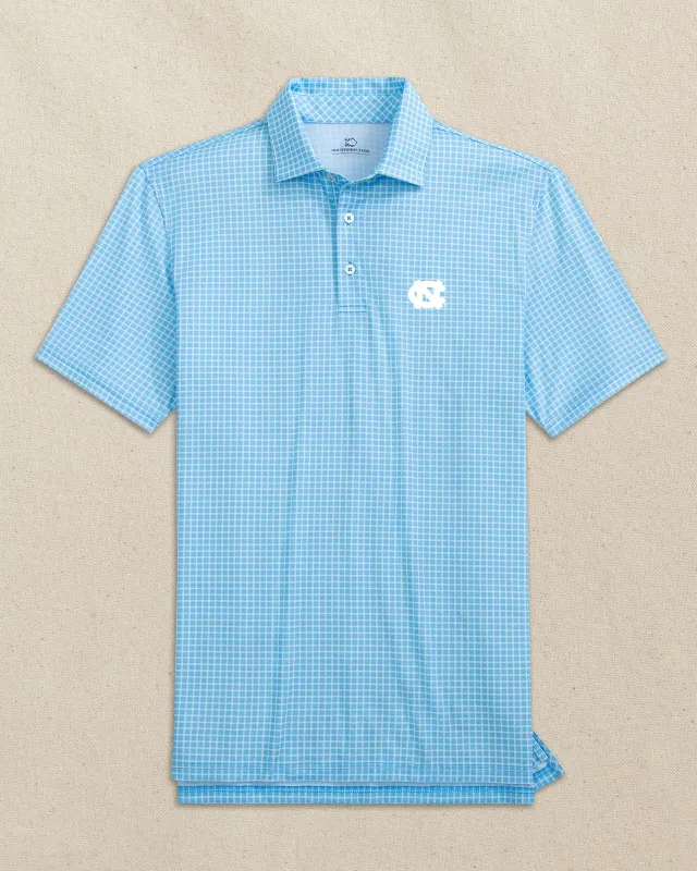 UNC Tar Heels Driver Dunes Edge Plaid Polo made by Southern Tide