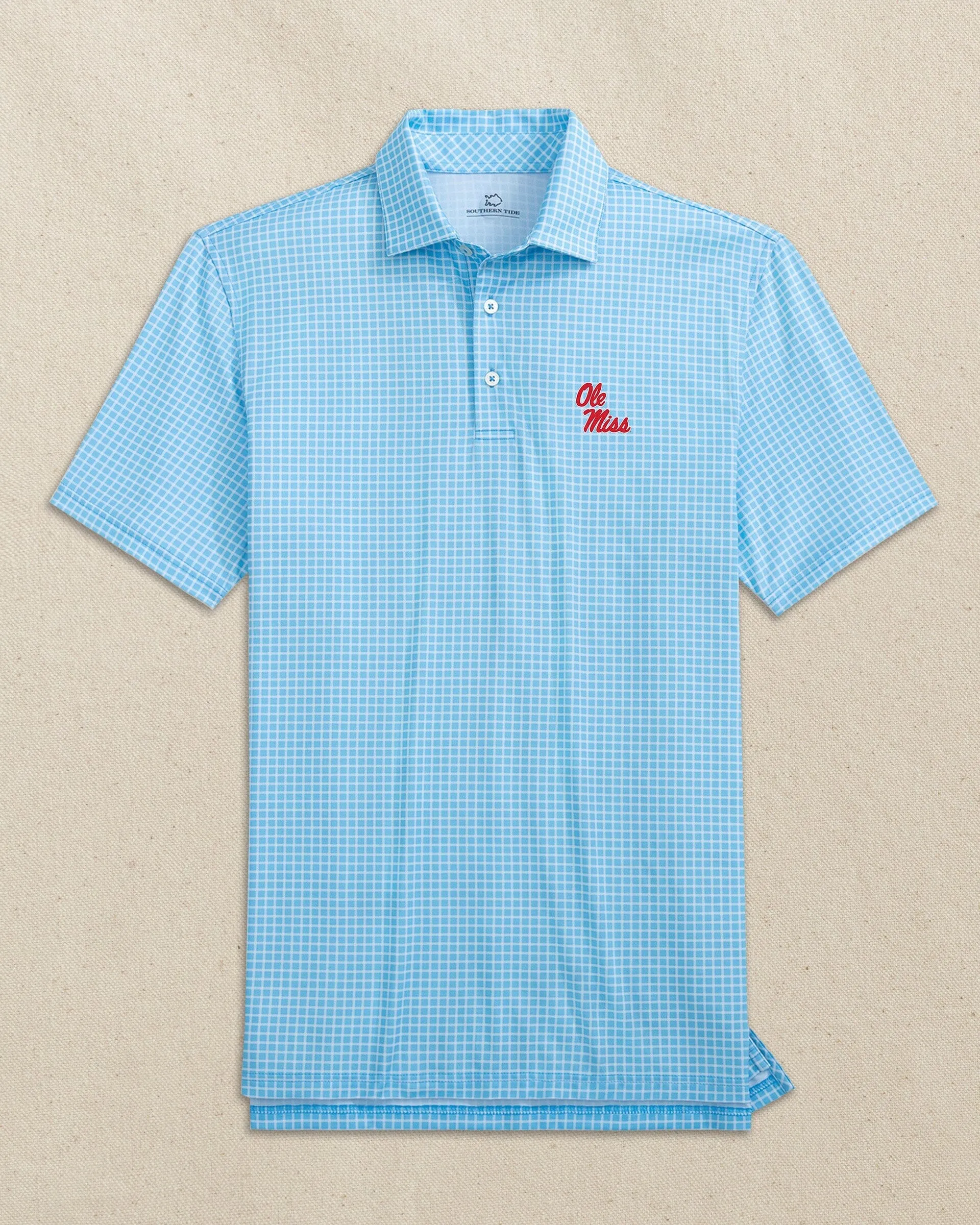 Ole Miss Rebels Driver Dunes Edge Plaid Polo sold by Southern Tide product image thumbnail 2
