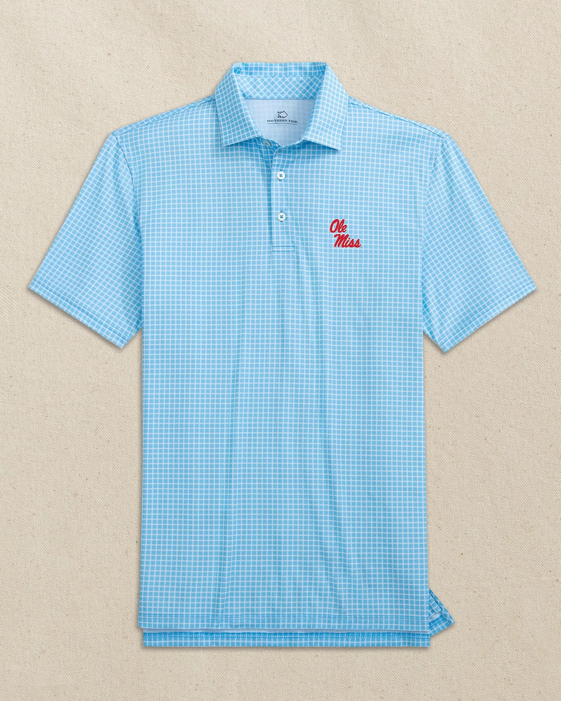 Ole Miss Rebels Driver Dunes Edge Plaid Polo sold by Southern Tide