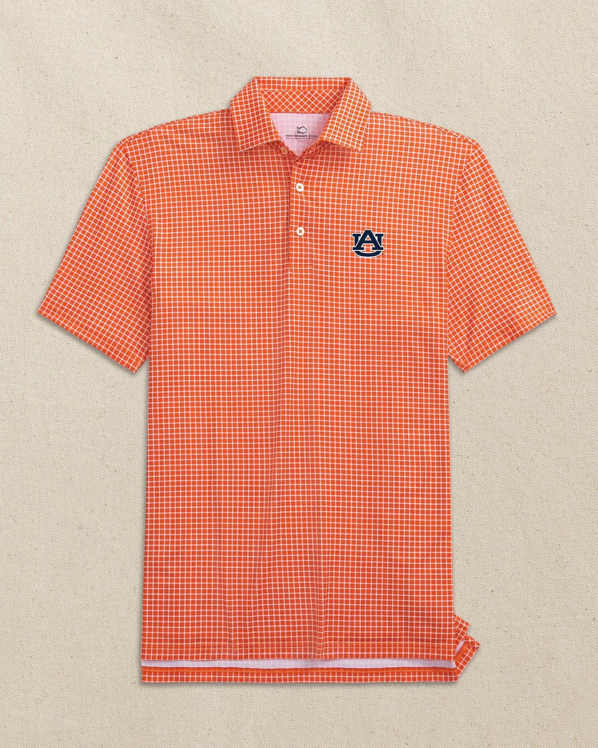 Auburn Tigers Driver Dunes Edge Plaid Polo sold by Southern Tide product image thumbnail 3