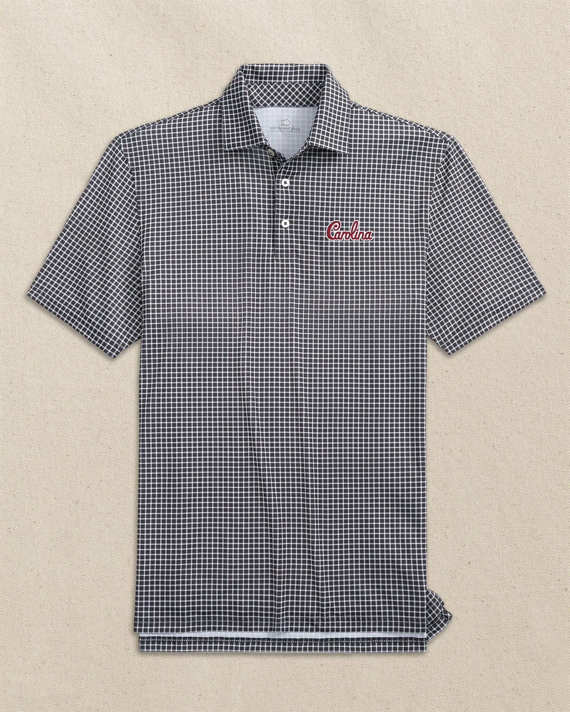 USC Gamecocks Carolina Script Driver Dunes Edge Plaid Polo sold by Southern Tide product image thumbnail 3