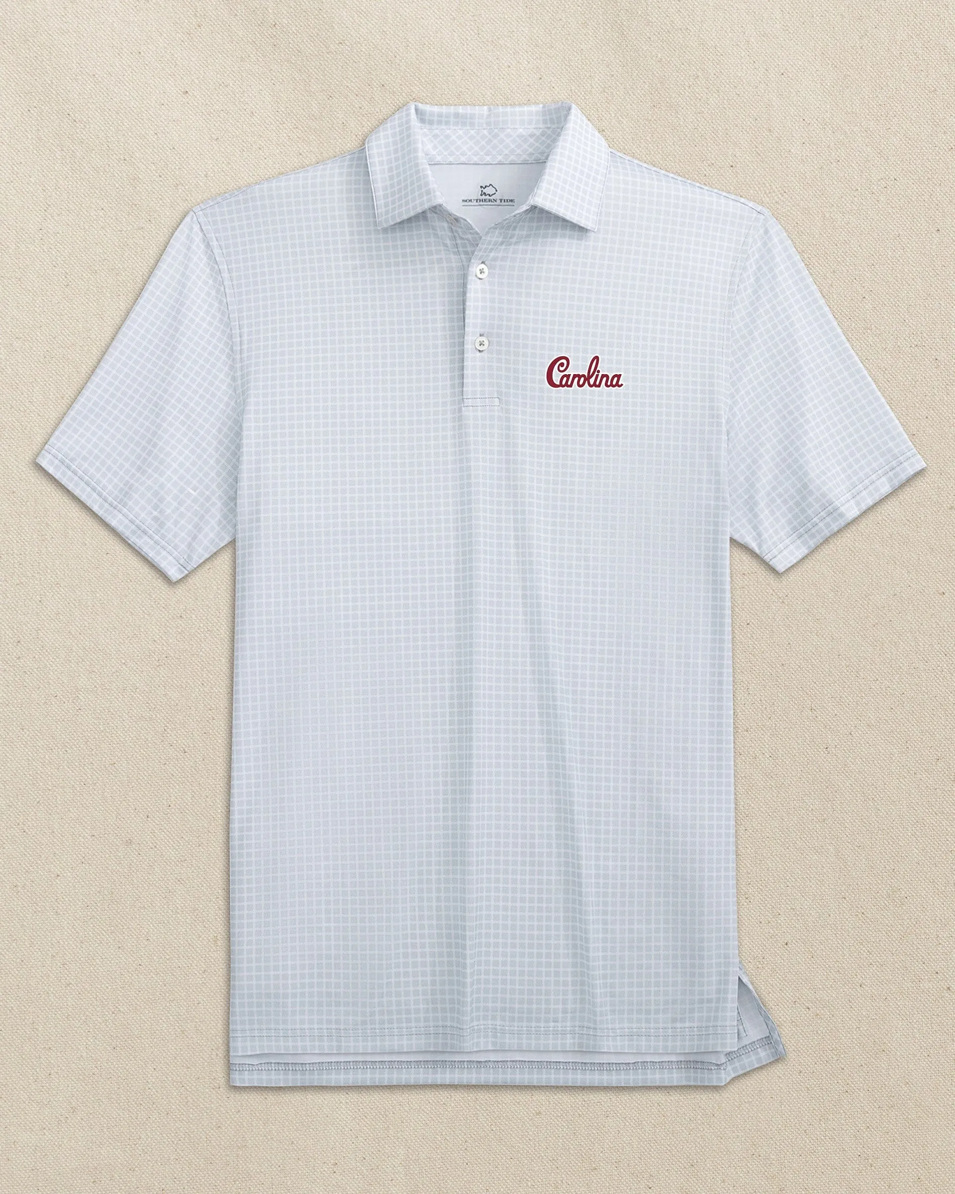 USC Gamecocks Carolina Script Driver Dunes Edge Plaid Polo sold by Southern Tide product image thumbnail 5