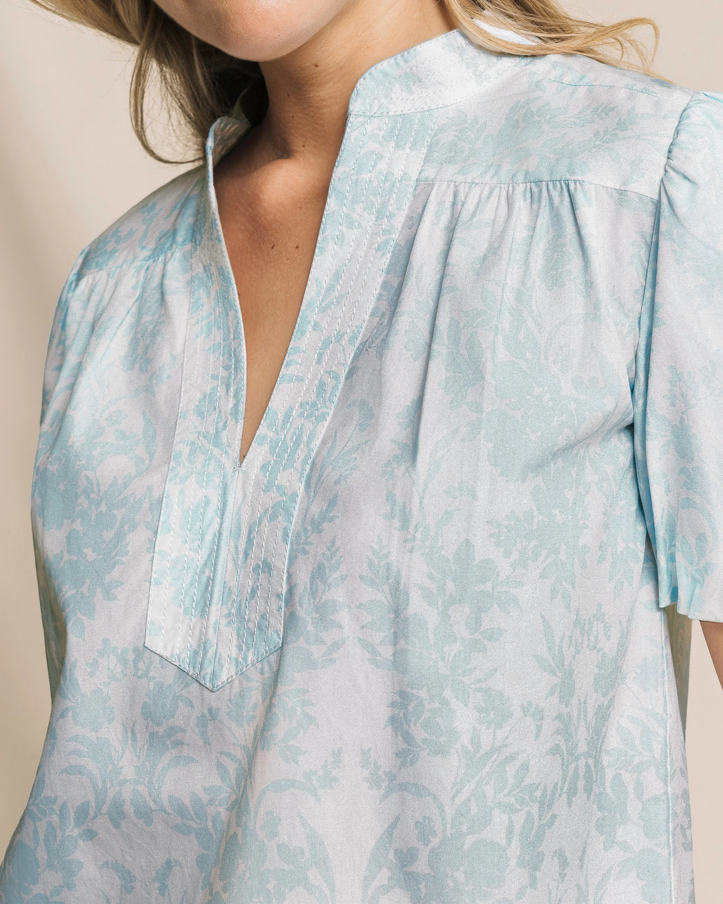 Cassia Bubble Sleeve Top sold by Southern Tide product image thumbnail 3