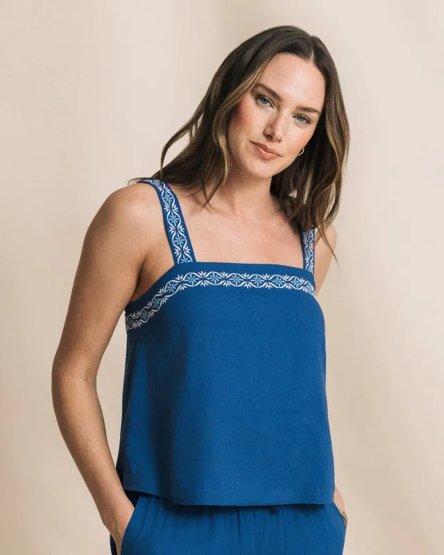 Arabelle Embroidered Top made by Southern Tide