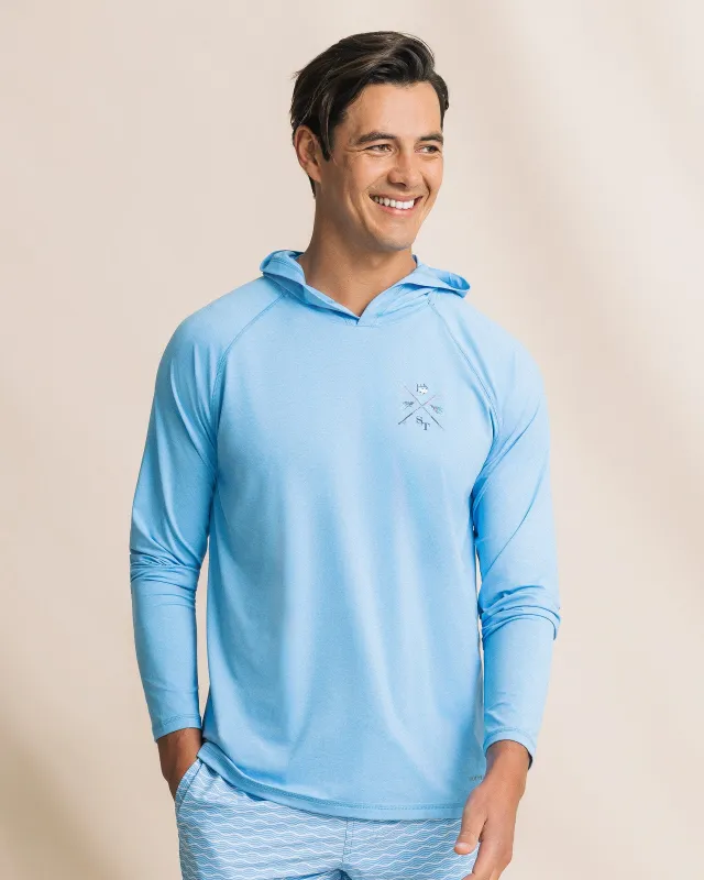 Crossed Lines Coastal Breeze® Performance Hoodie made by Southern Tide