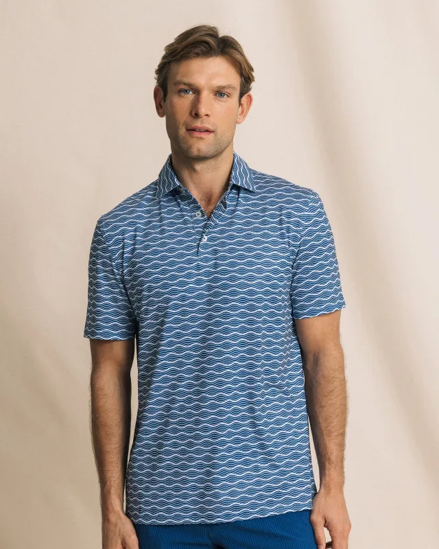 Driver Ocean Echo Printed Polo made by Southern Tide