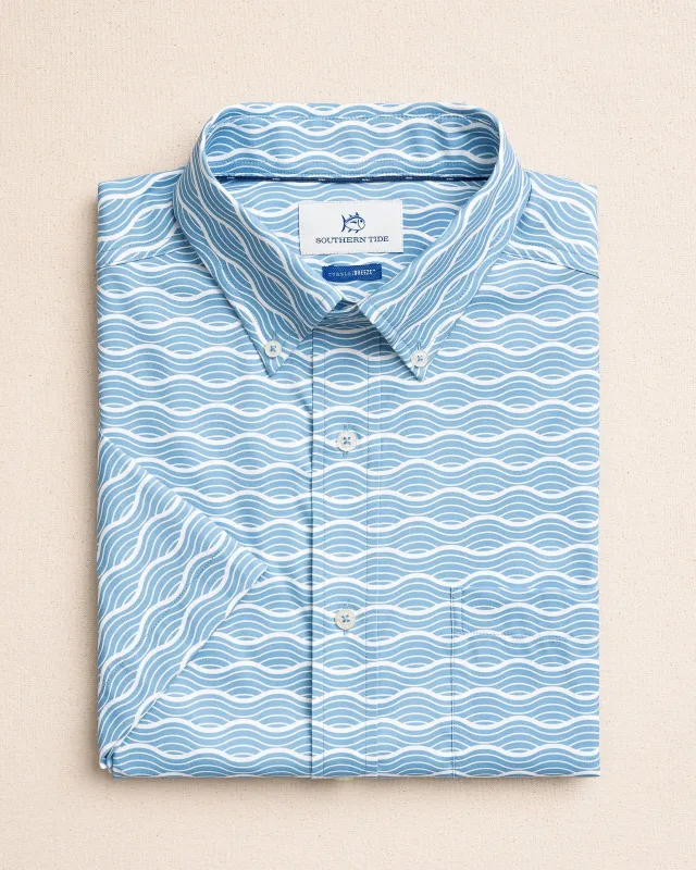 Ocean Echo Coastal Breeze® Short Sleeve Sport Shirt made by Southern Tide