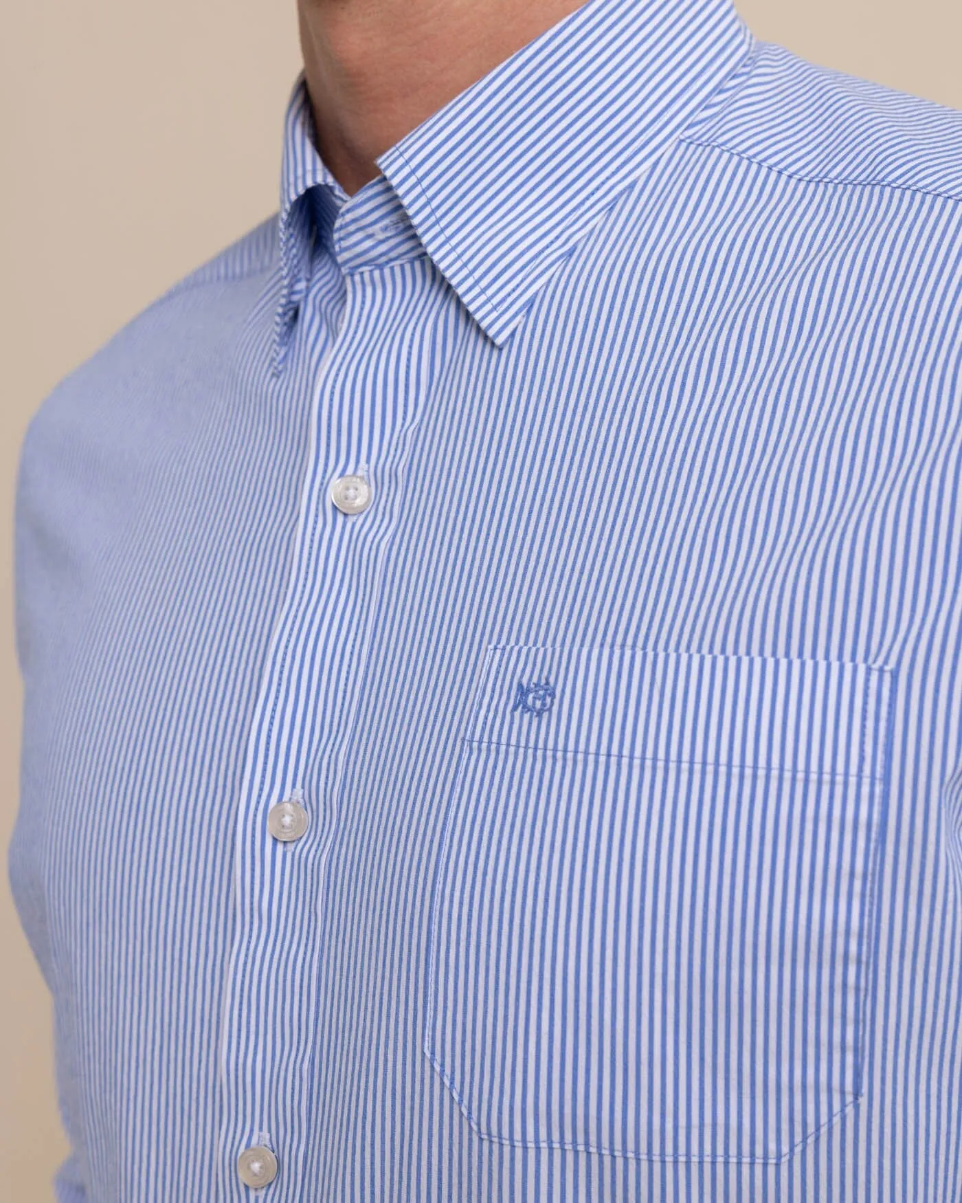 Charleston Granby Stripe Embroidered Sport Shirt sold by Southern Tide product image thumbnail 5