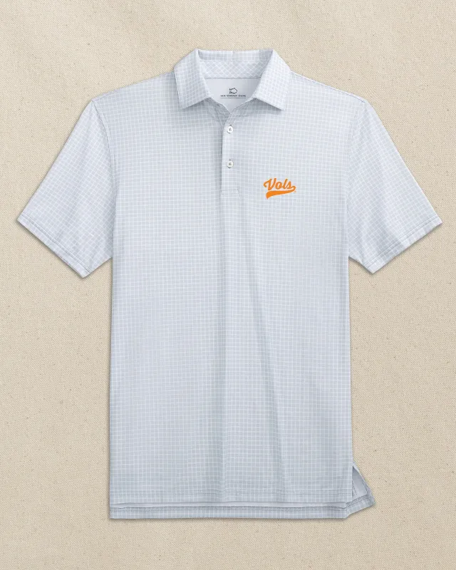 Tennessee Vols Script Driver Dunes Edge Plaid Polo made by Southern Tide