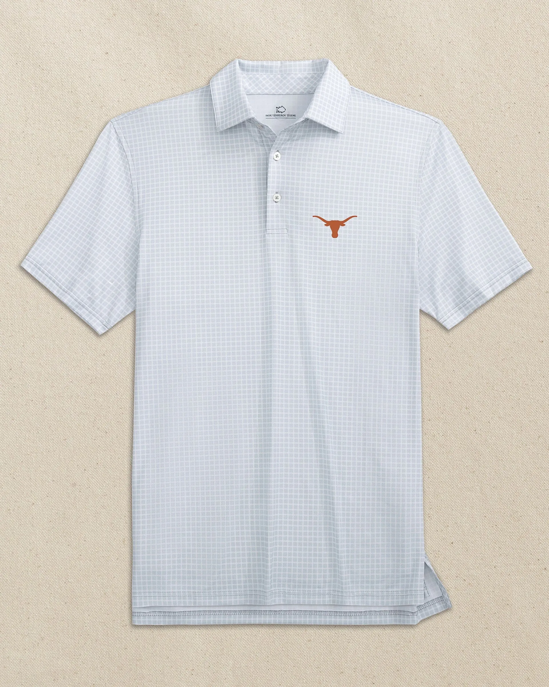 Texas Longhorns Driver Dunes Edge Plaid Polo sold by Southern Tide