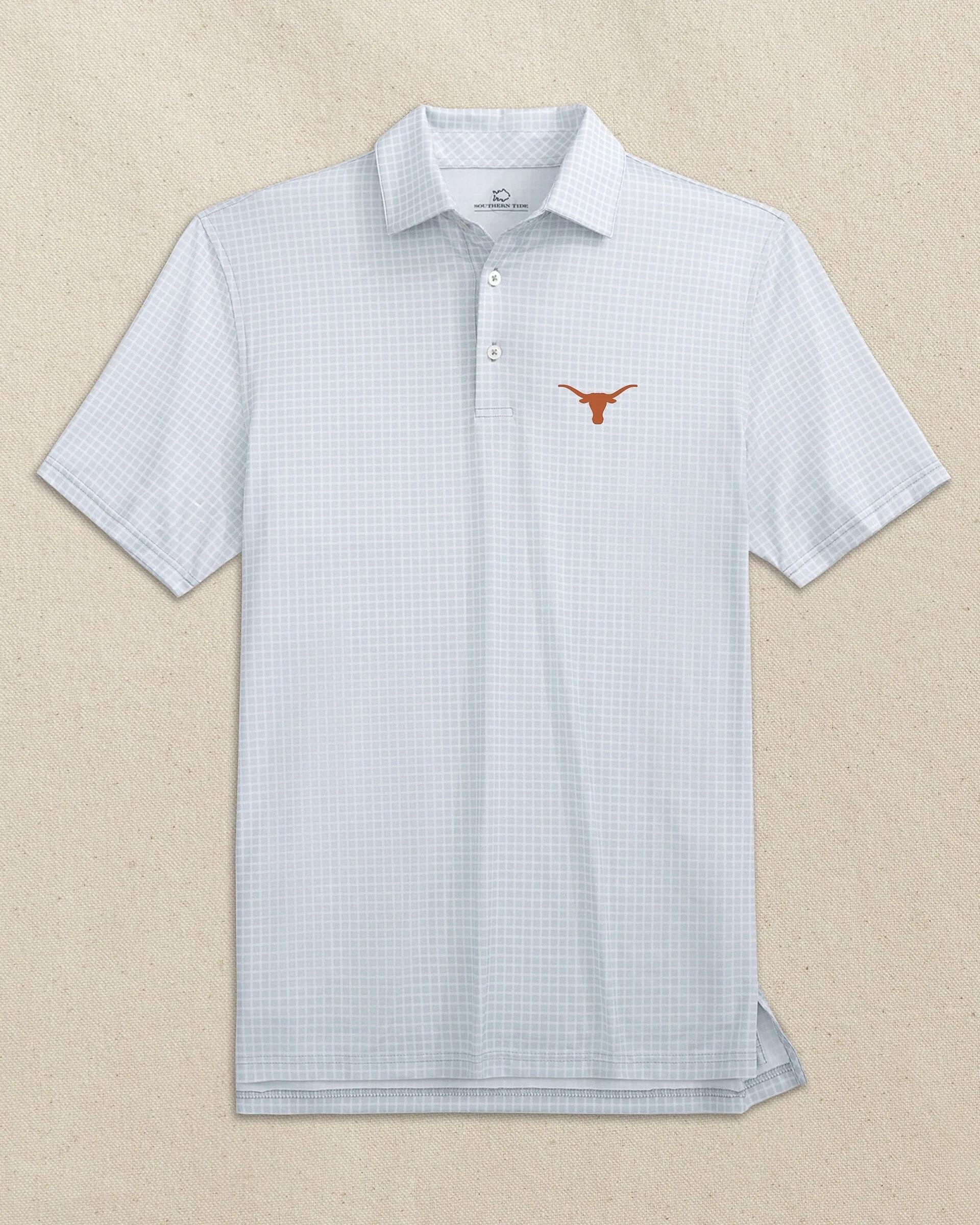 Texas Longhorns Driver Dunes Edge Plaid Polo sold by Southern Tide product image thumbnail 2