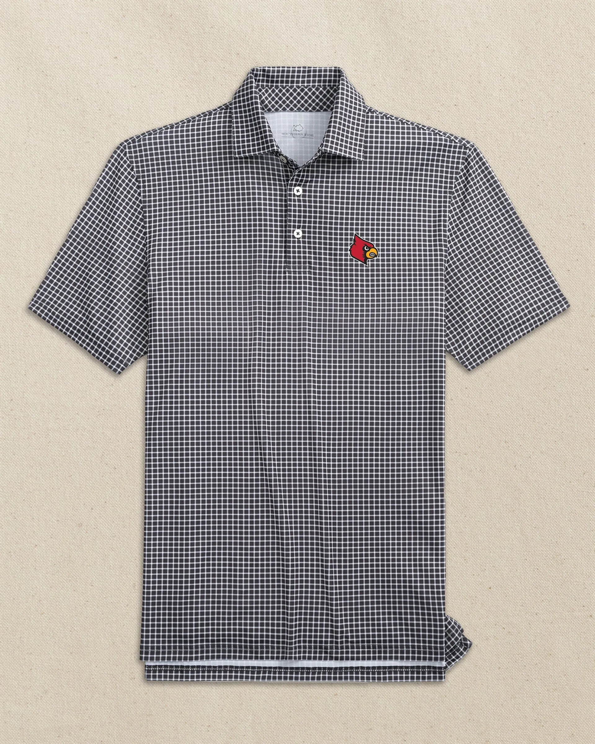 Louisville Cardinals Driver Dunes Edge Plaid Polo sold by Southern Tide product image thumbnail 5
