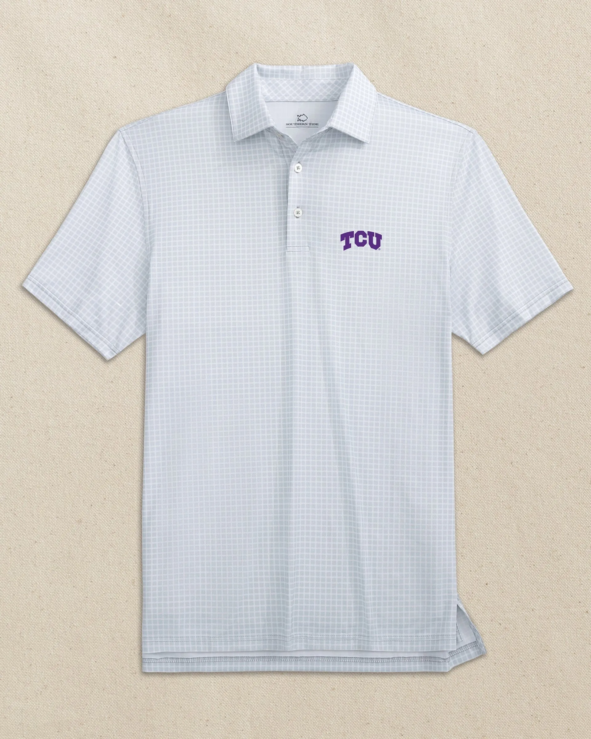 TCU Horned Frogs Driver Dunes Edge Plaid Polo sold by Southern Tide product image thumbnail 3