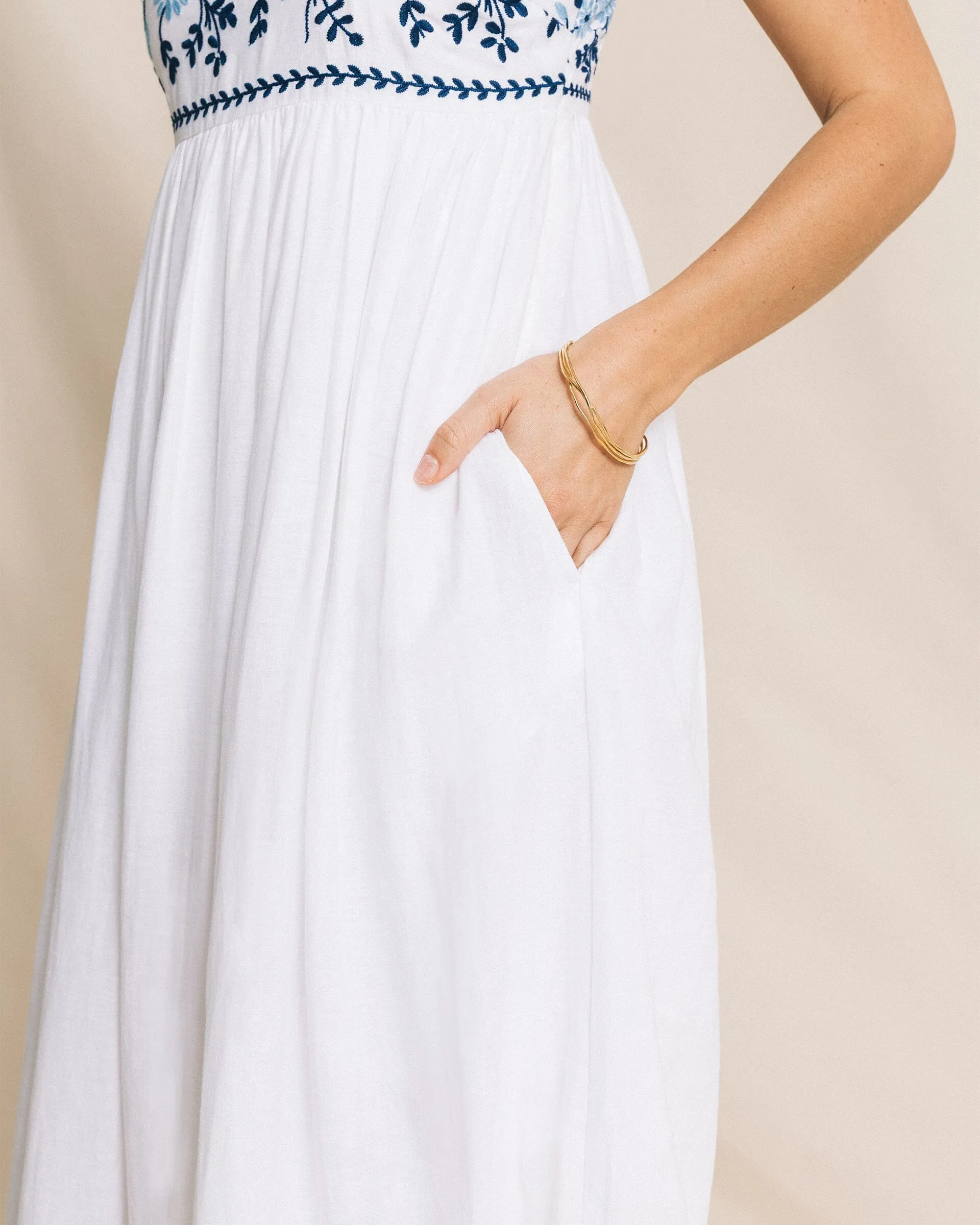 Erilyn Embroidered Midi Dress sold by Southern Tide product image thumbnail 5