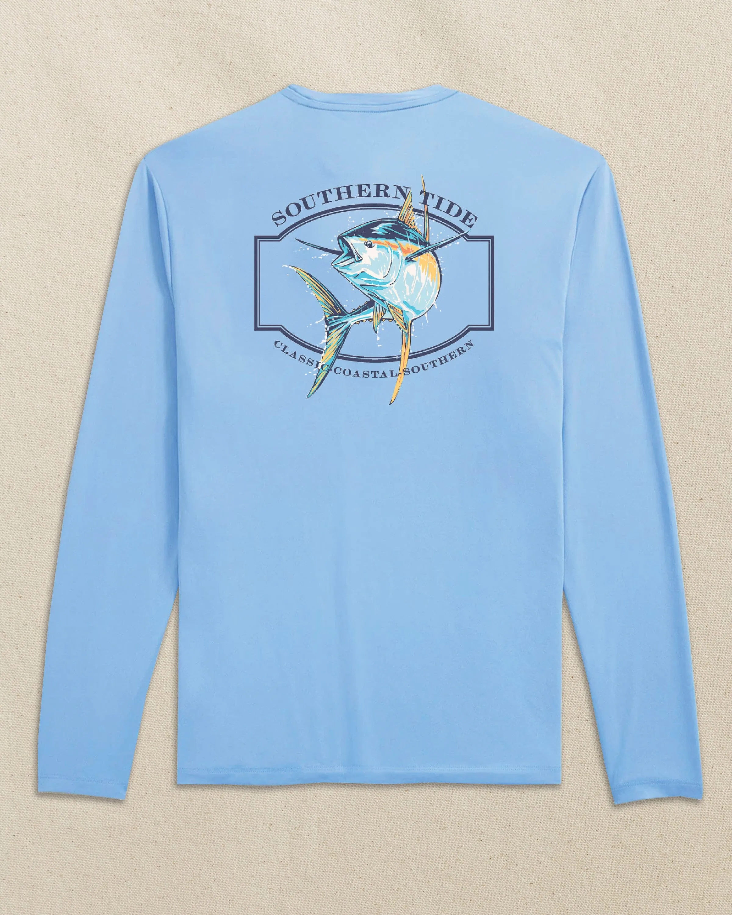 Yellowfin Frame Long Sleeve Performance T-Shirt sold by Southern Tide