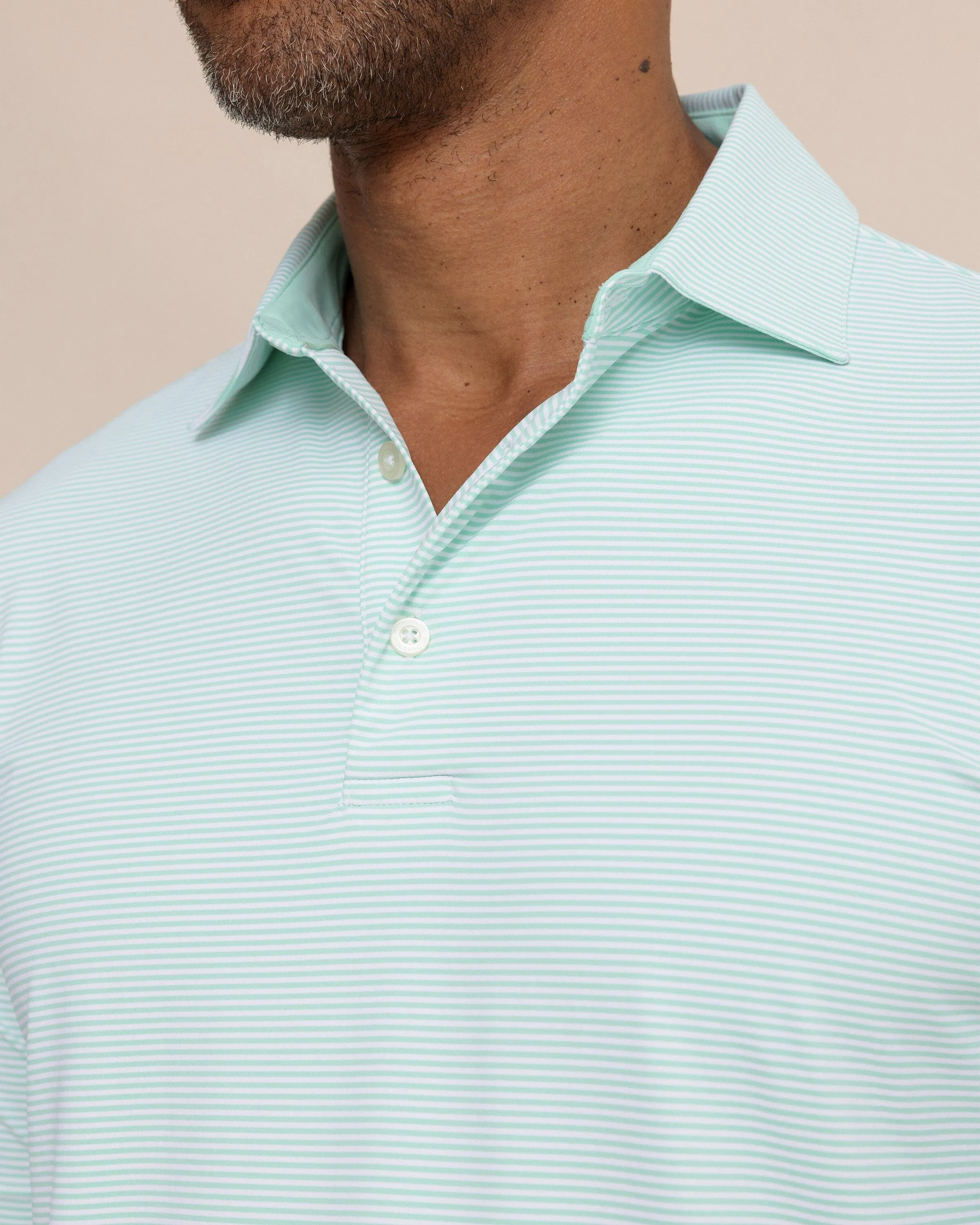 brrr°®-eeze Meadowbrook Stripe Polo - Garden Grove sold by Southern Tide product image thumbnail 2