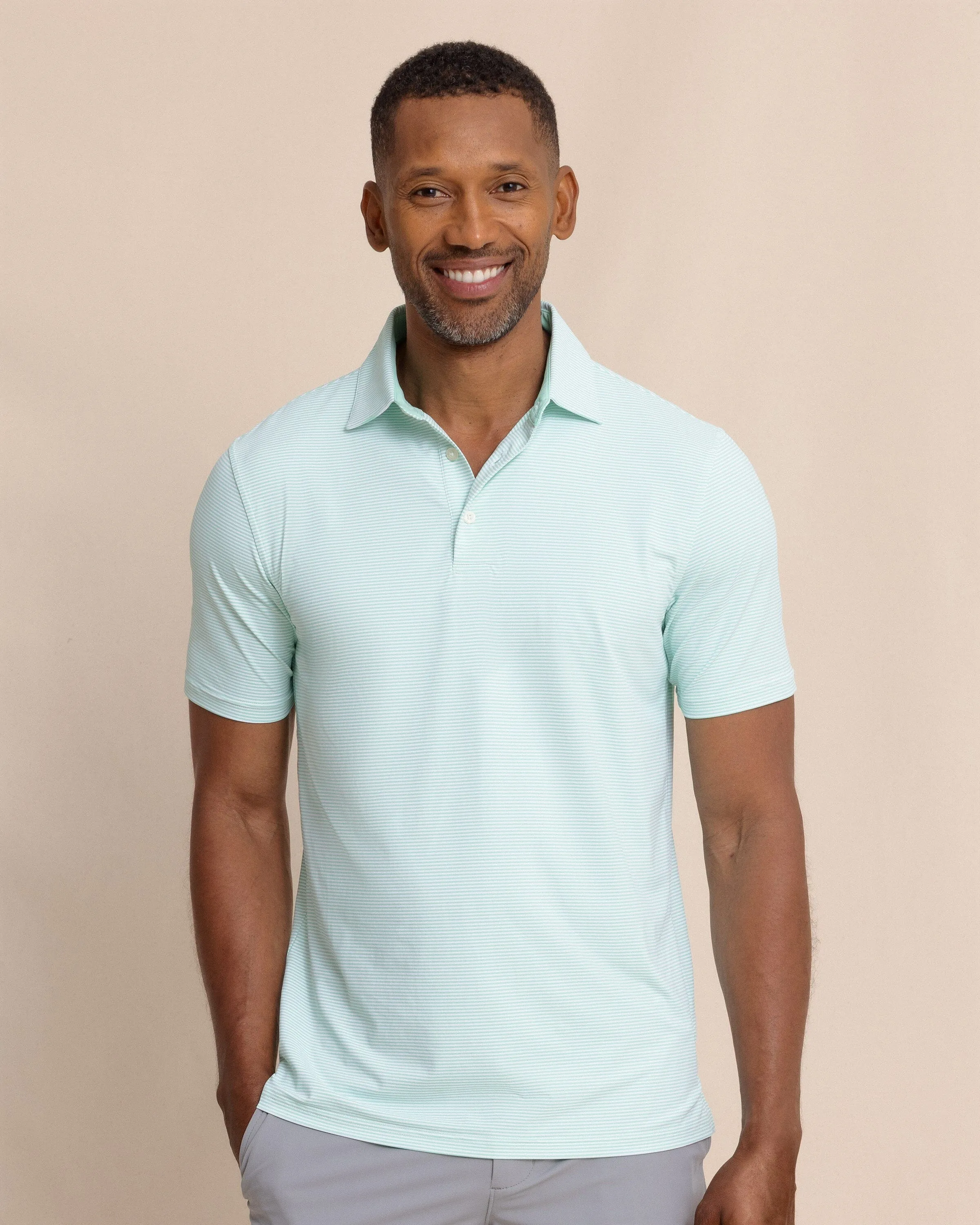 brrr°®-eeze Meadowbrook Stripe Polo - Garden Grove sold by Southern Tide